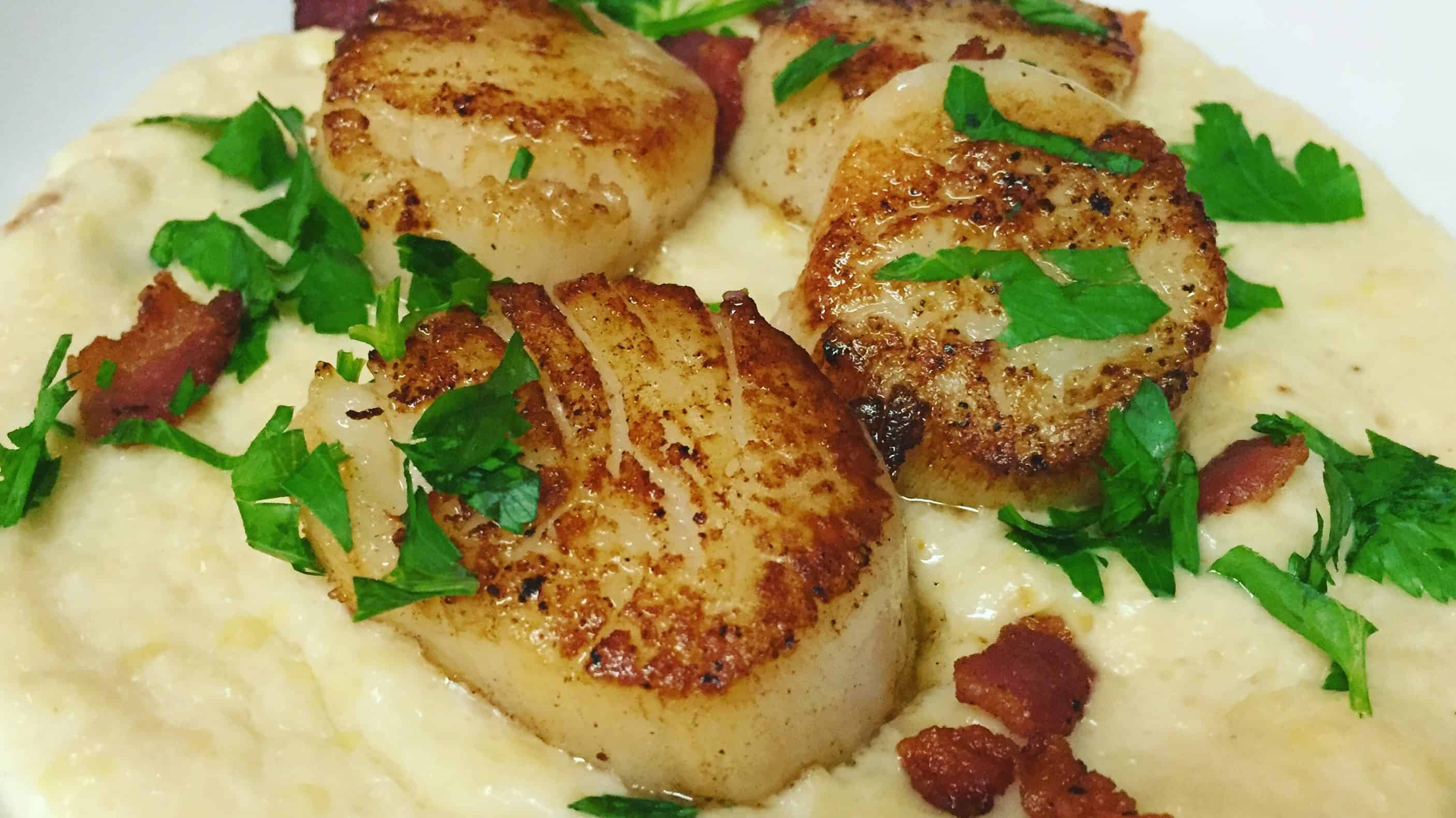 Scallops in Corn Purée | Charlotte Fashion Plate