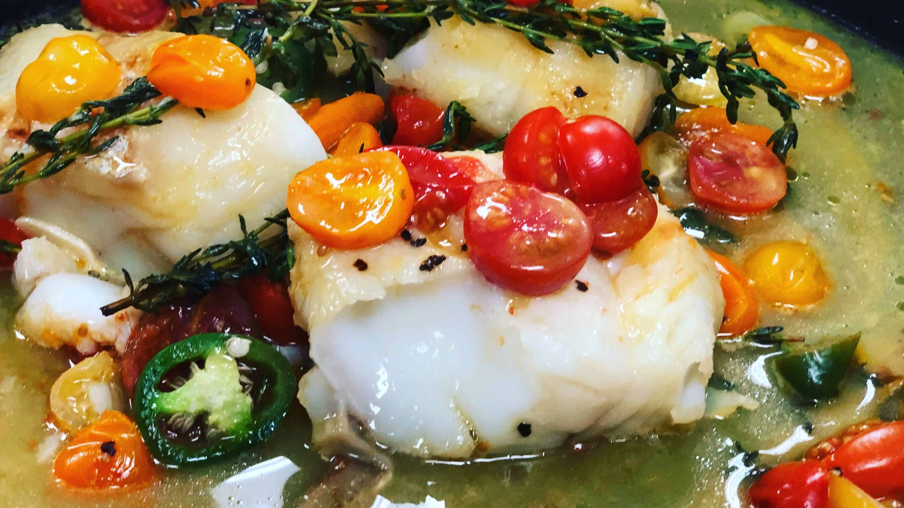 COD WITH CHERRY TOMATOES FISH 30MINUTE MEAL