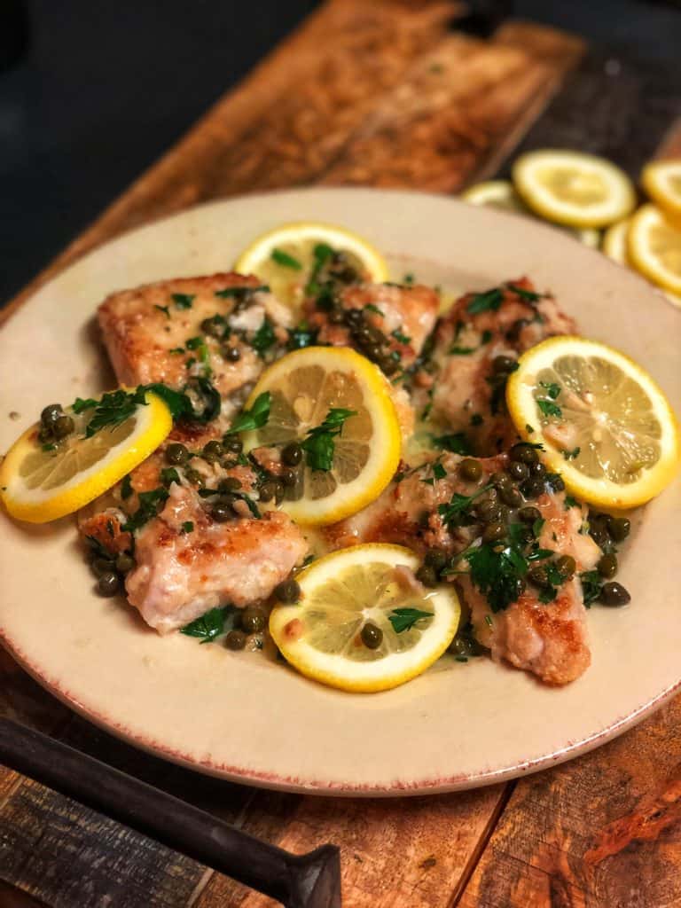 GROUPER PICCATA FISH HEALTHY MEAL EASY RECIPE