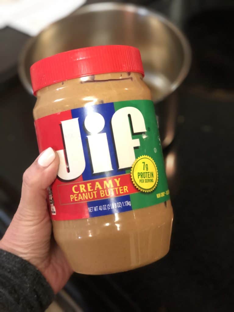 a jar of Jif creamy peanut butter