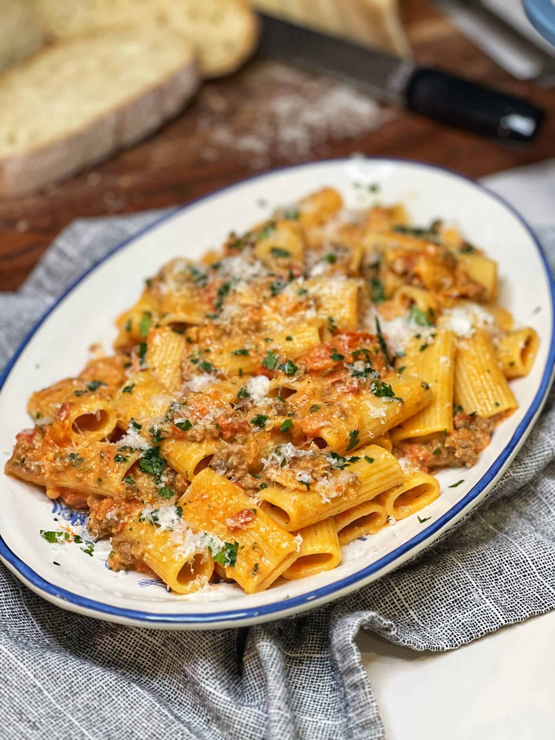 Spicy Sausage Cream Sauce | Charlotte Fashion Plate