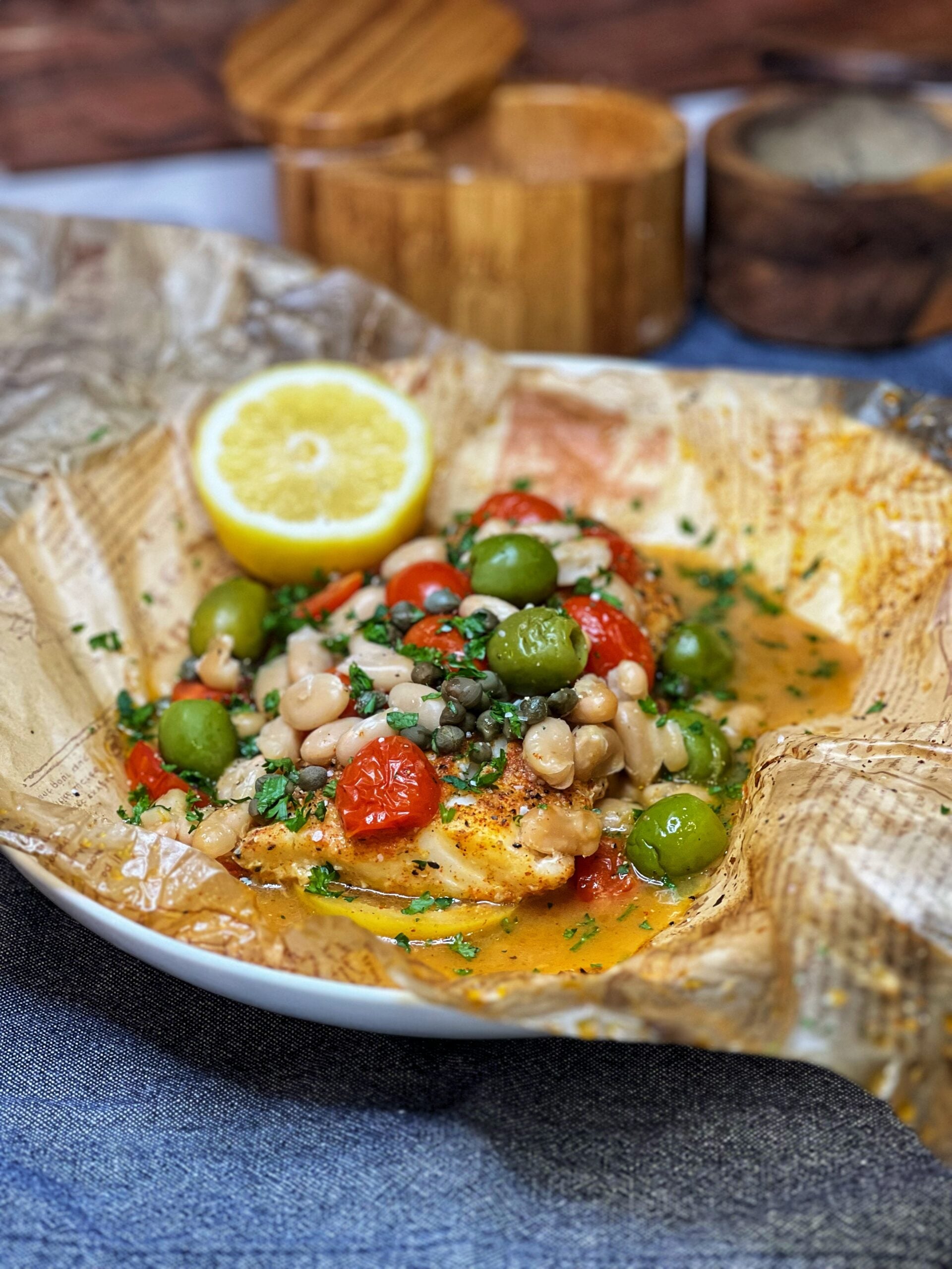 Mediterranean Baked Cod | Charlotte Fashion Plate