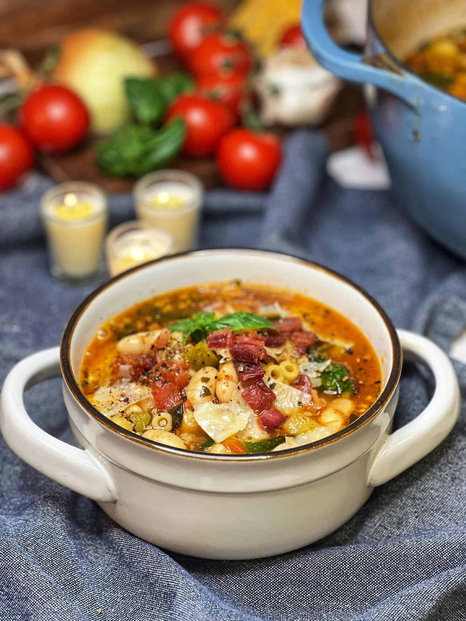 Hearty Sausage Minestrone Soup | Charlotte Fashion Plate