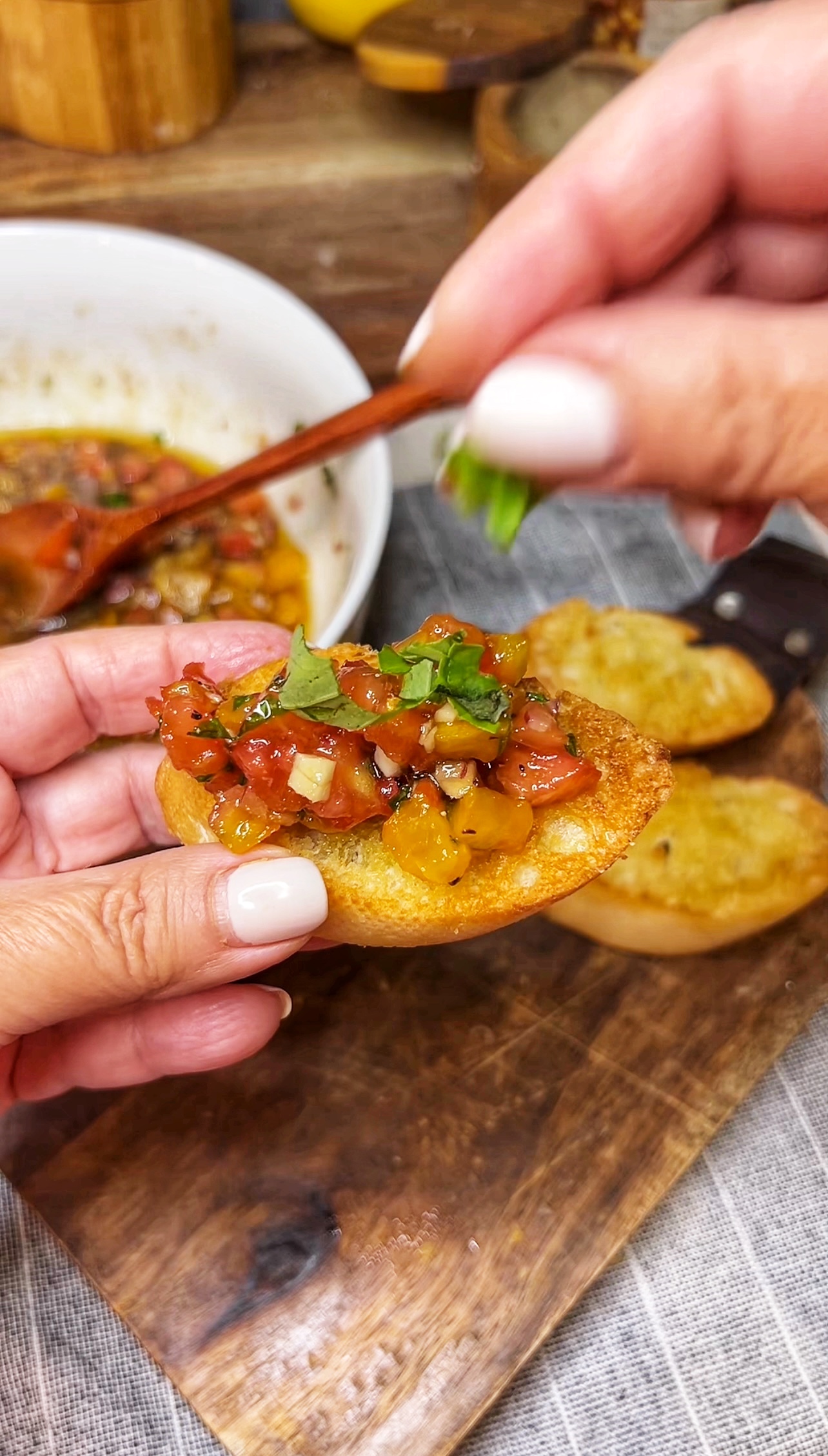 Heirloom Tomato Bruschetta | Charlotte Fashion Plate