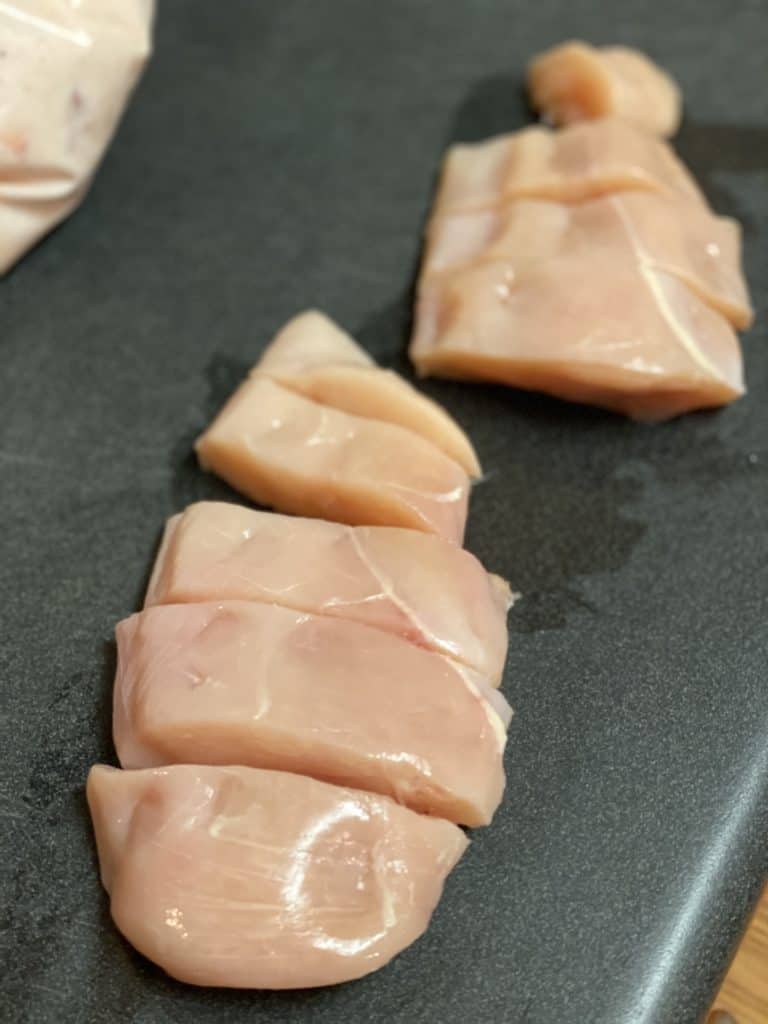 boneless chicken breast cut into strips