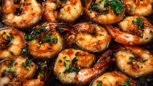 Honey garlic shrimp