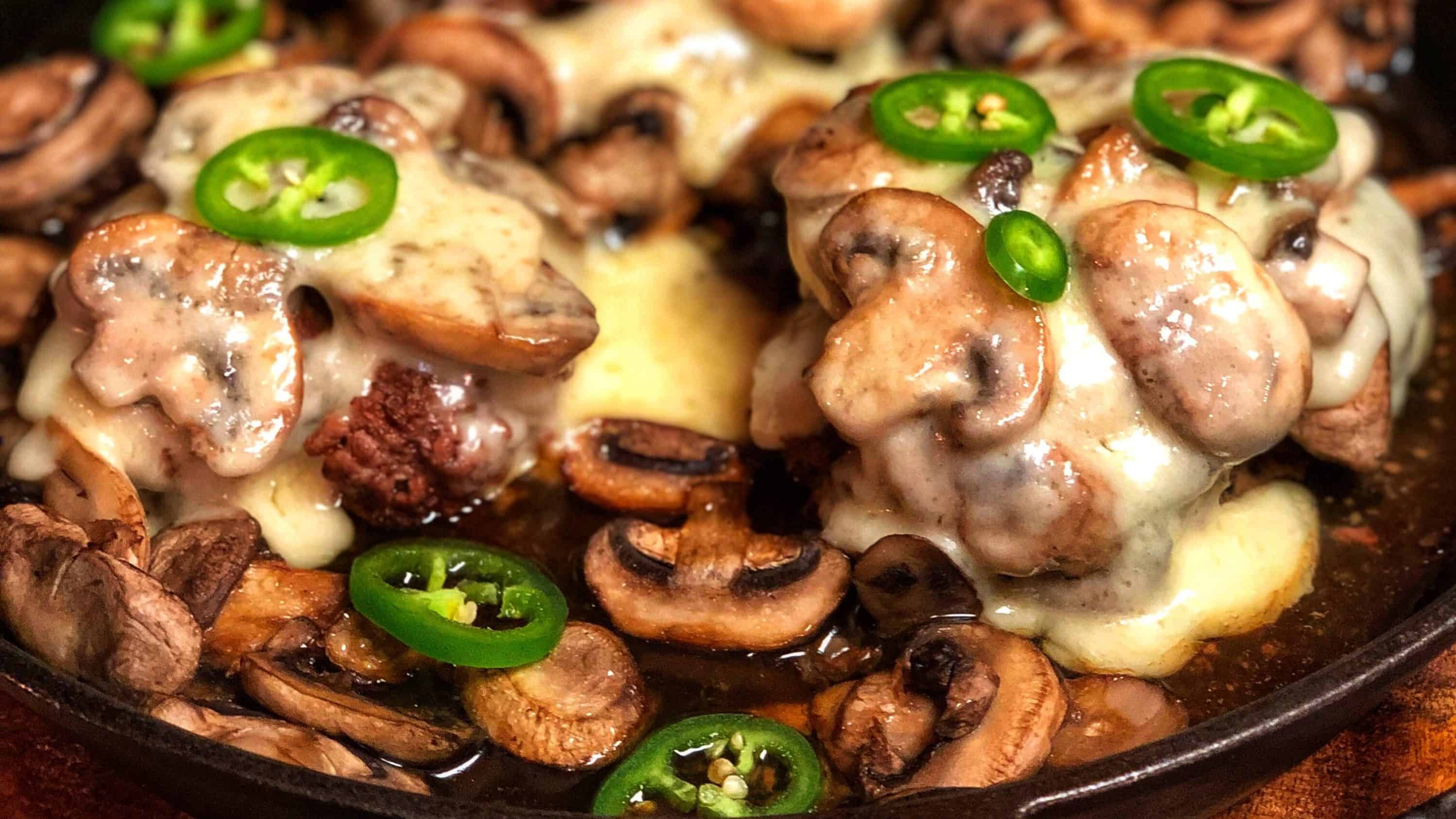 GRUYERE MUSHROOM BURGERS | DINNER IDEAS | LOW-CARB