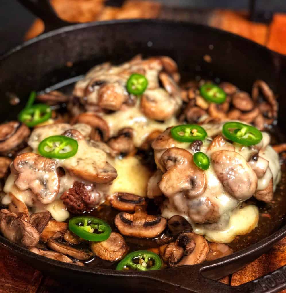 GRUYERE MUSHROOM BURGERS DINNER IDEAS LOWCARB