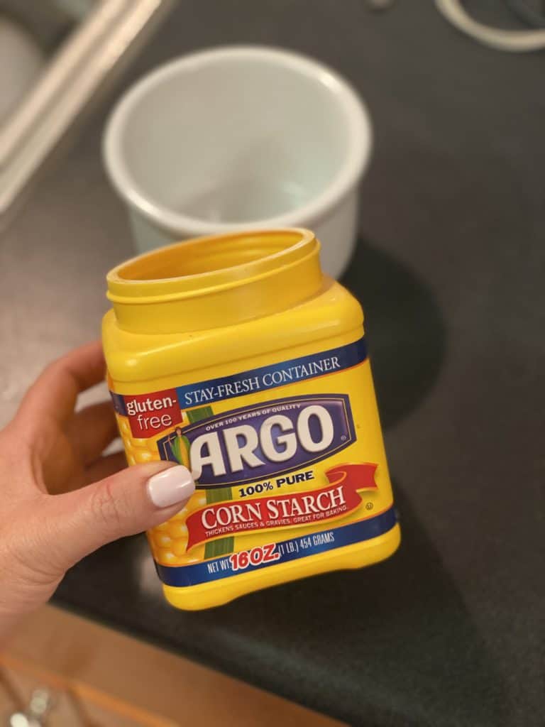 a box of corn starch