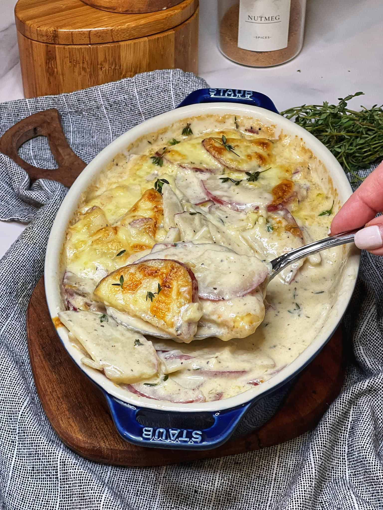 Easy Gratin Dauphinoise Potatoes | Charlotte Fashion Plate