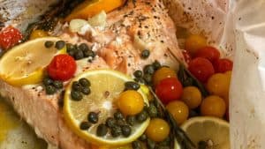 salmon in parchment