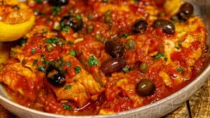 a bowl of baccala