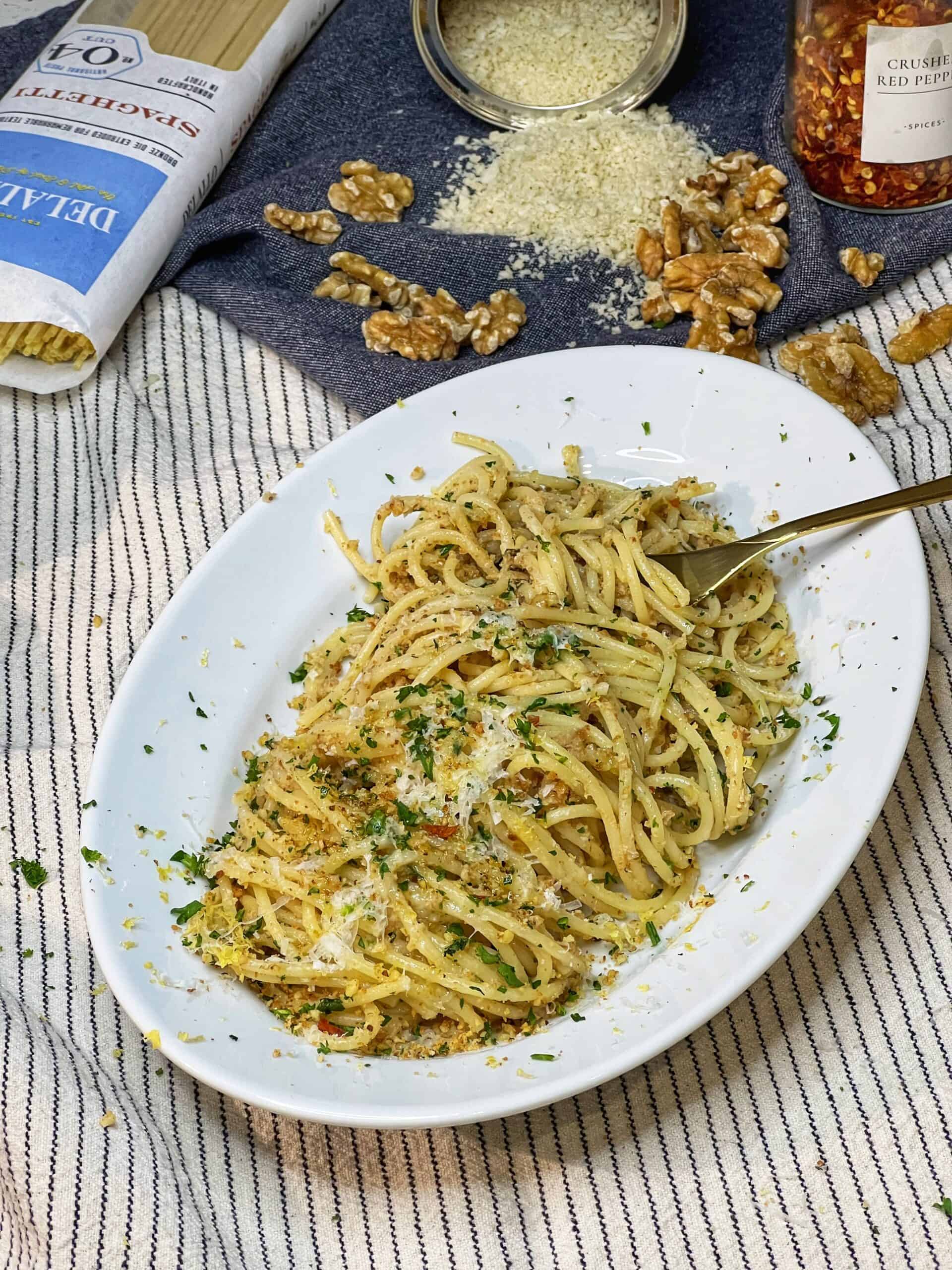 Pasta with Anchovies | Charlotte Fashion Plate