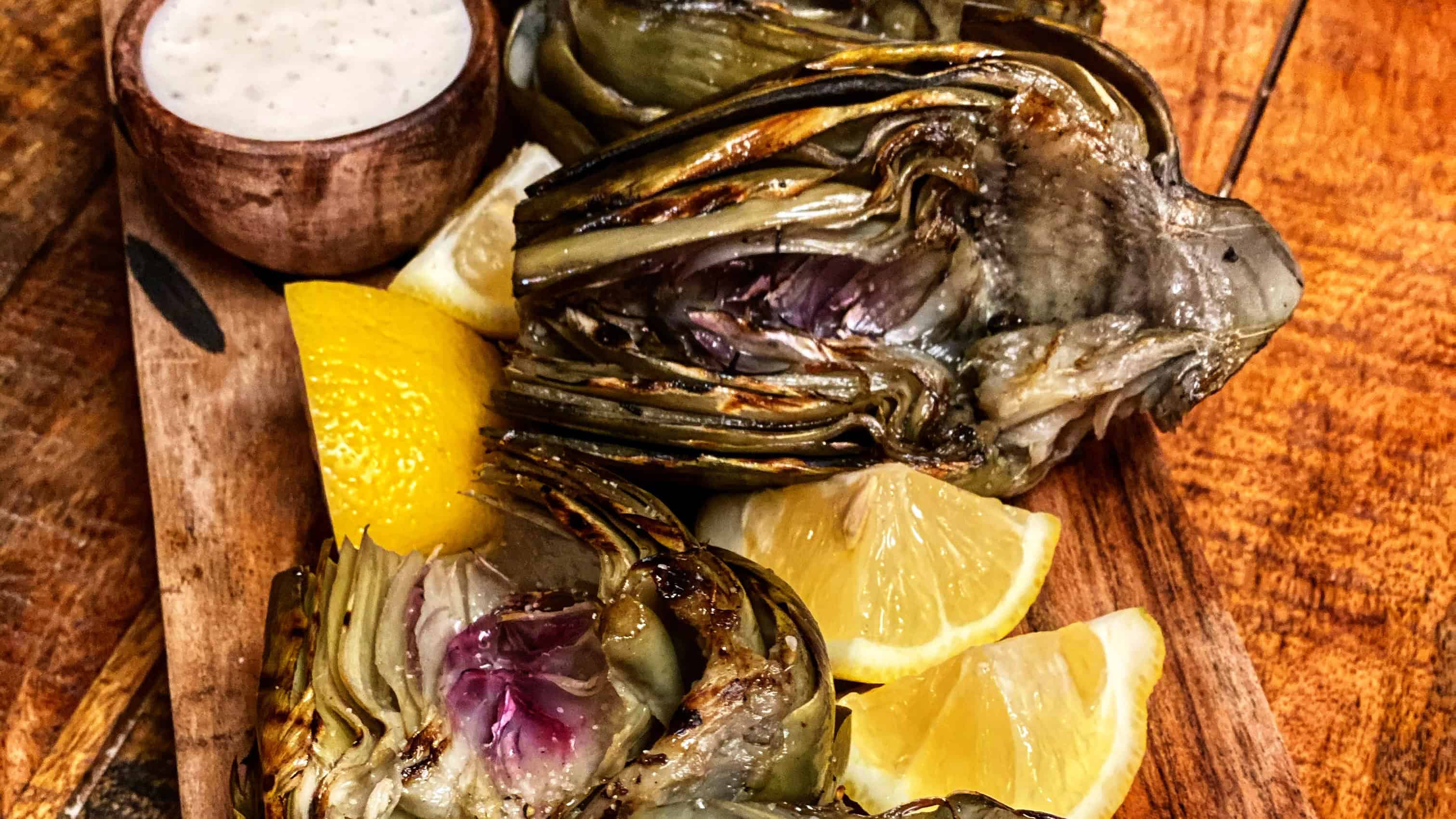 GRILLED ARTICHOKES | APPETIZER | LEMON AIOLI