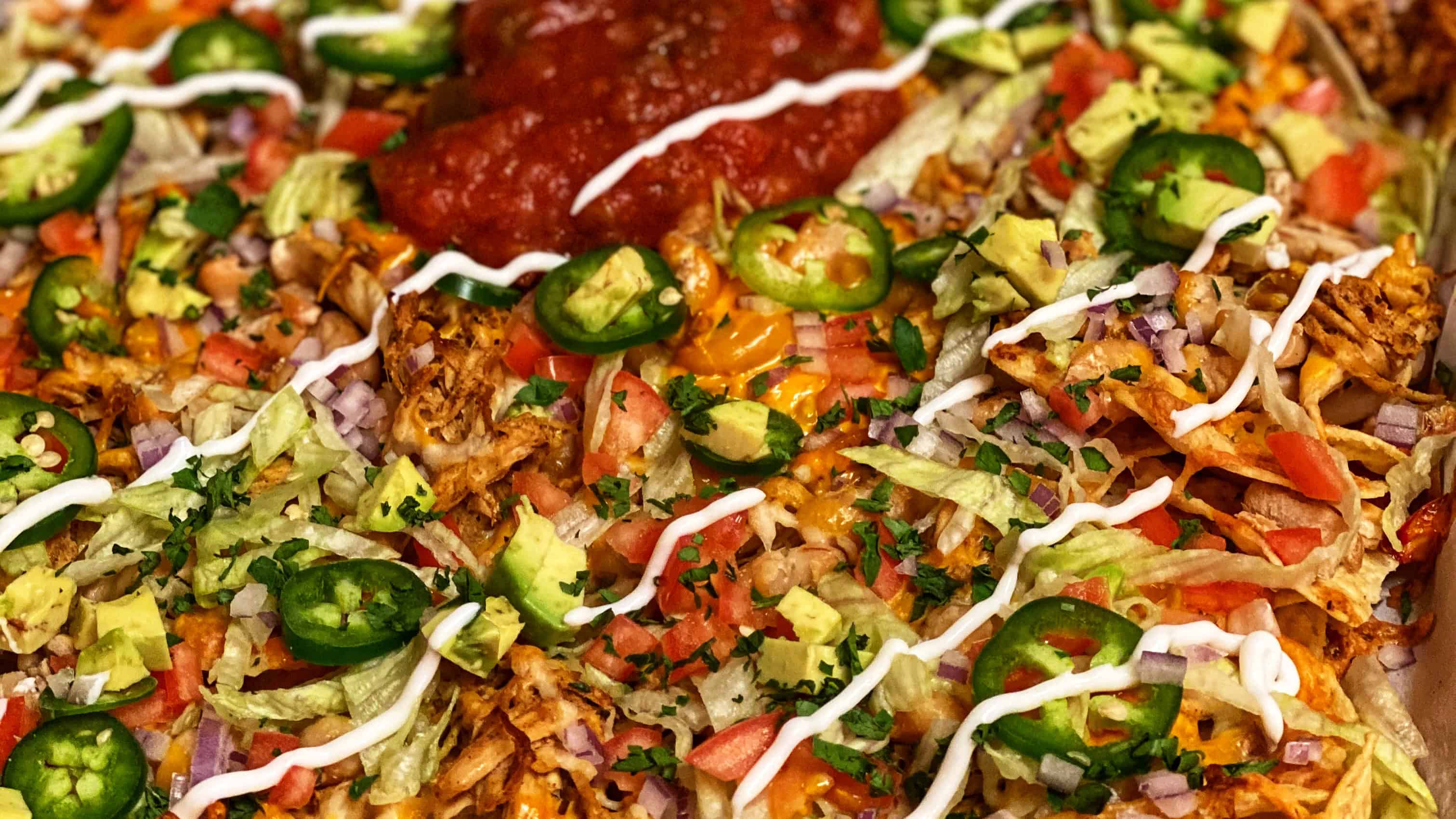 LOADED CHICKEN NACHOS | PARTY FOOD | TACO TUESDAY