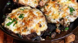 three portabella mushrooms