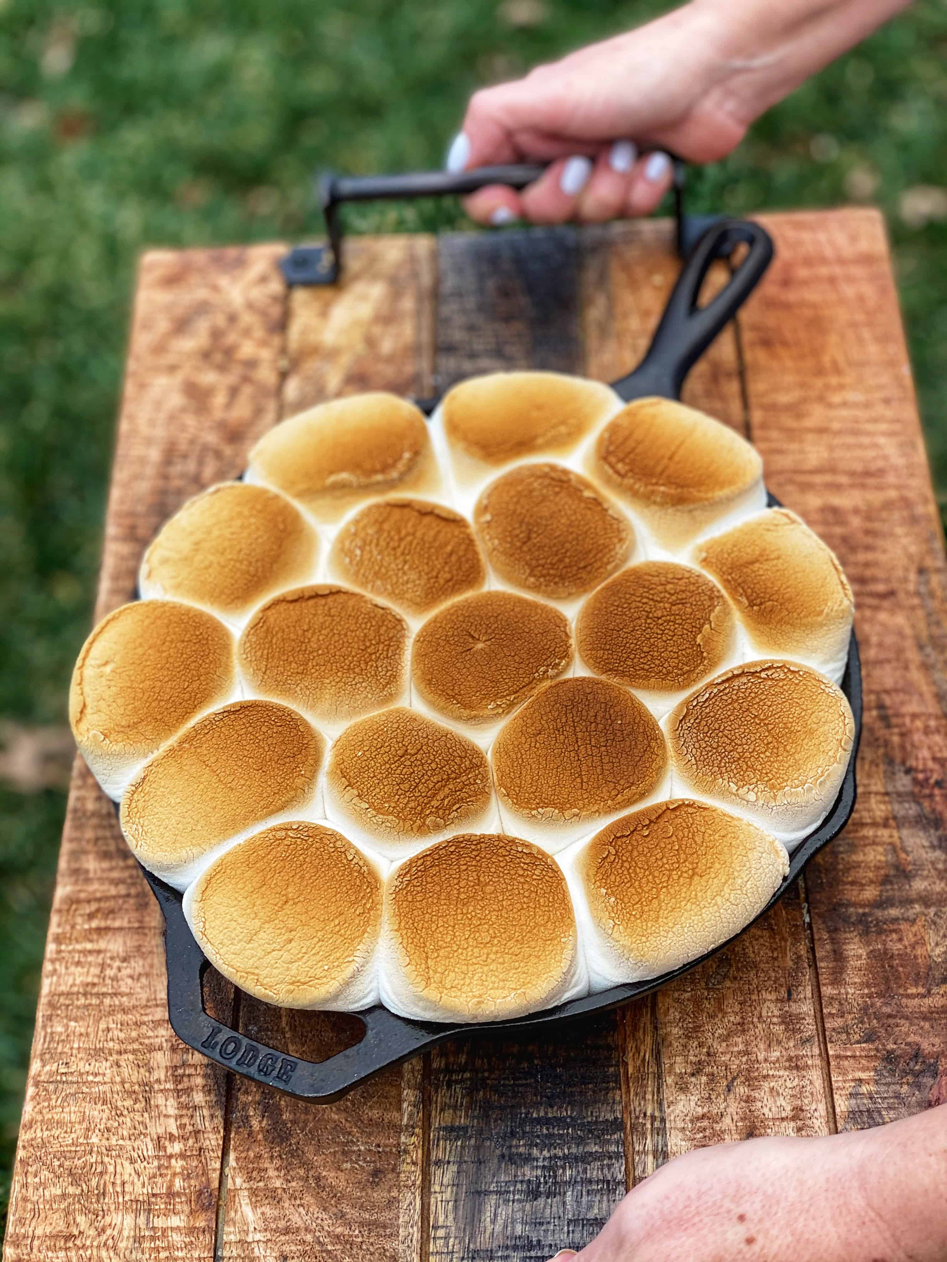 BAKED S'MORES DESSERT EASY RECIPE PARTY FOOD
