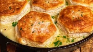 creamed chicken and biscuits
