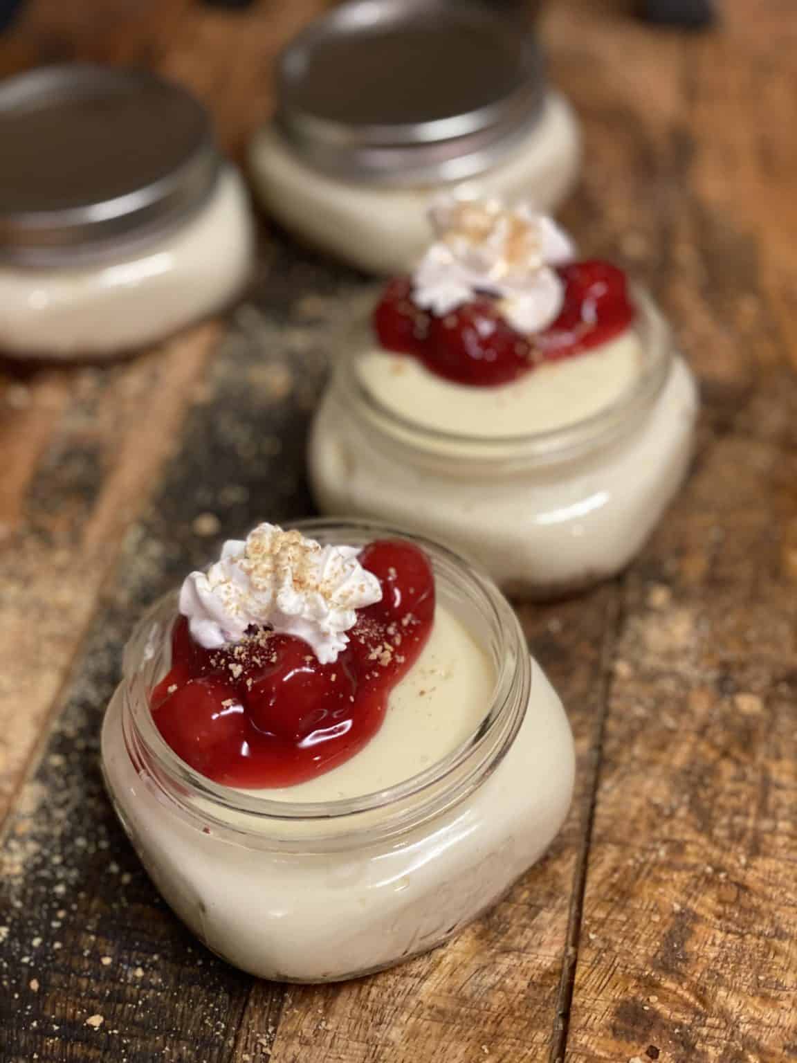 SOUS VIDE CHEESECAKE JARS DESSERTS ANOVA