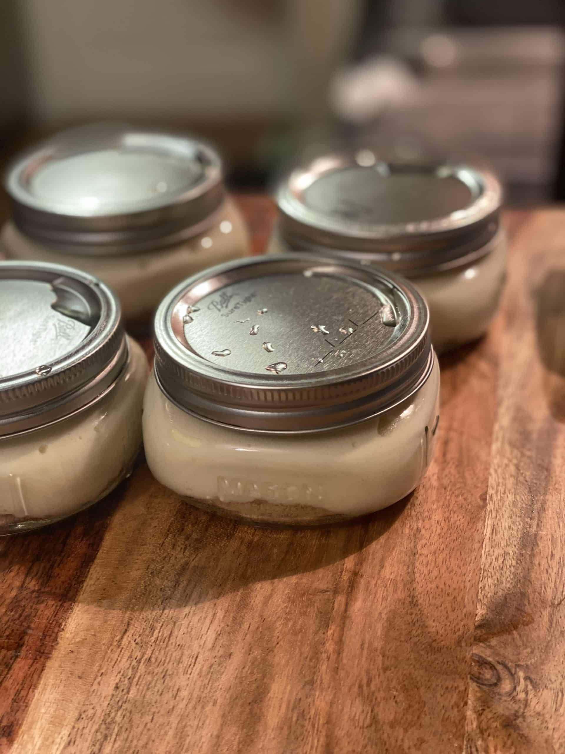 SOUS VIDE CHEESECAKE JARS DESSERTS ANOVA