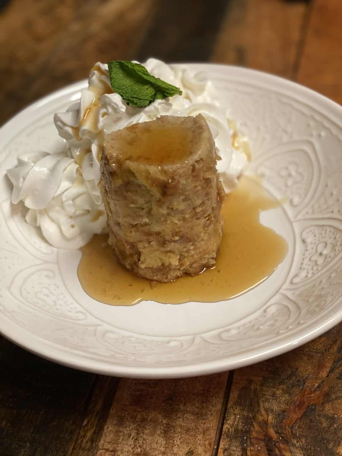 SOUS VIDE BREAD PUDDING DESSERT MASON JARS