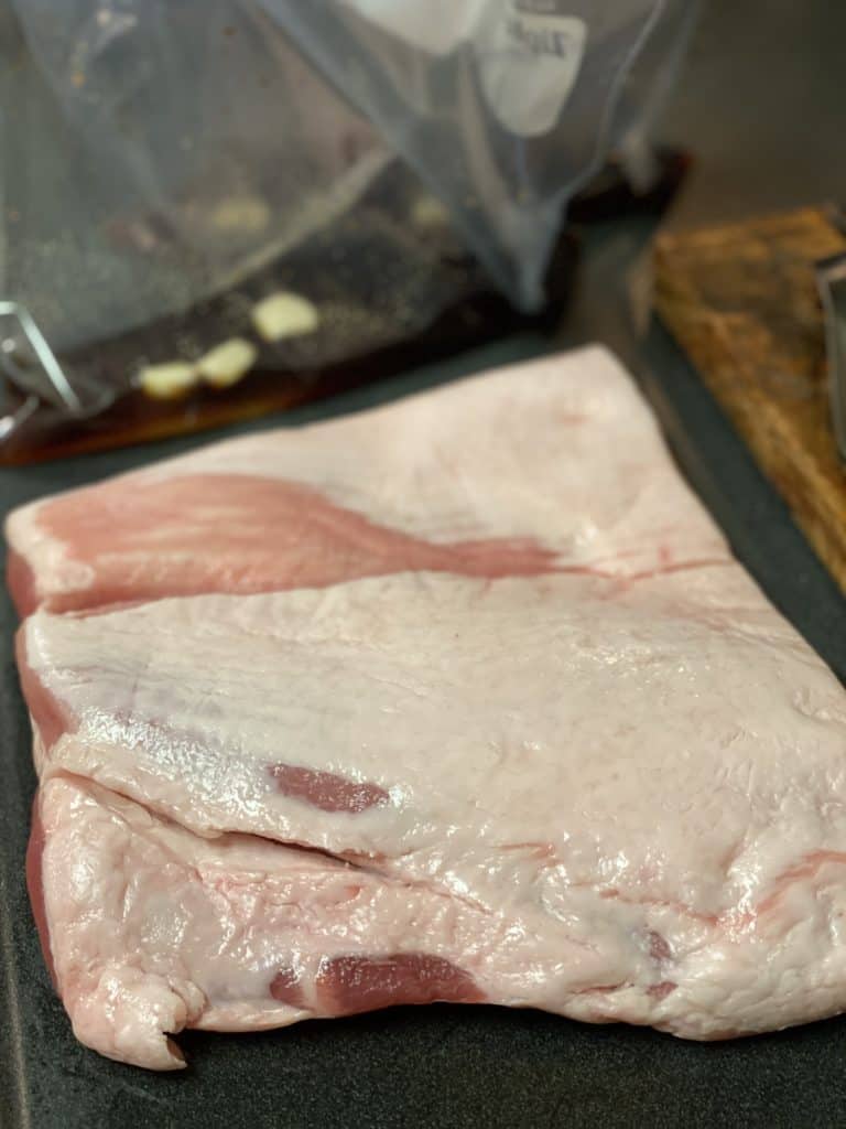 a piece of pork belly