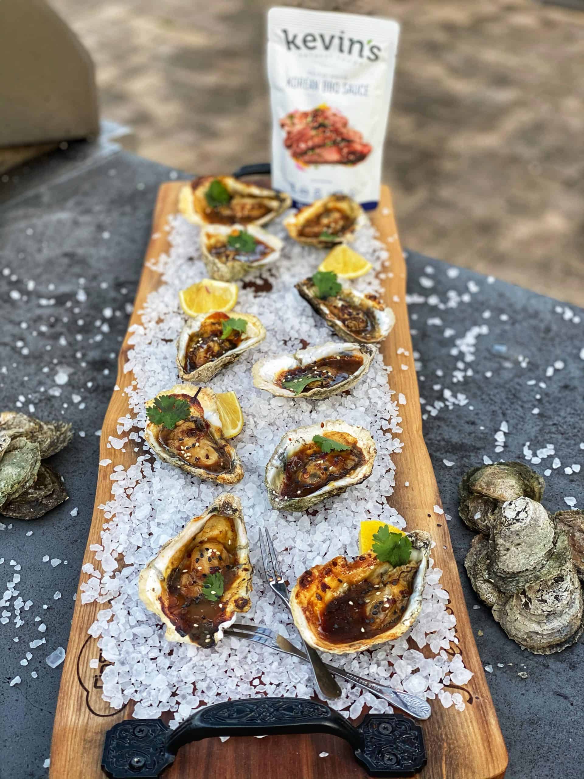 KOREAN BBQ GRILLED OYSTERS APPETIZER EASY RECIPE