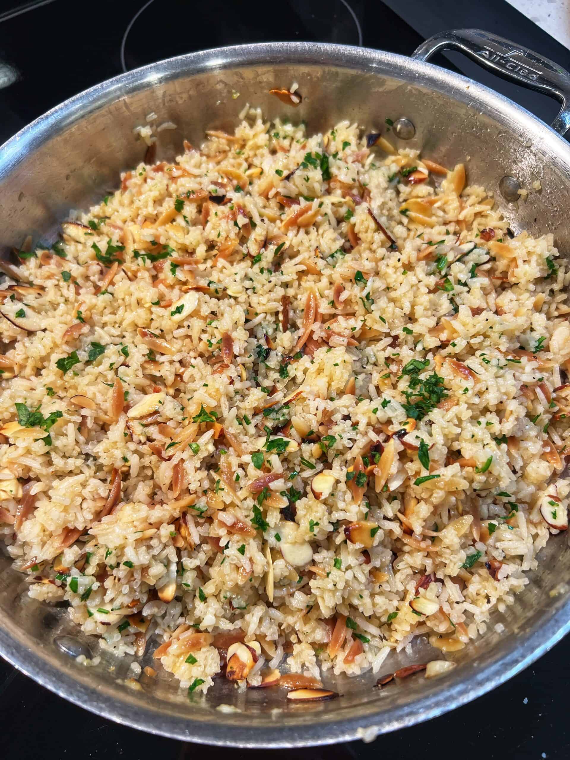 Almond Rice Pilaf | Charlotte Fashion Plate