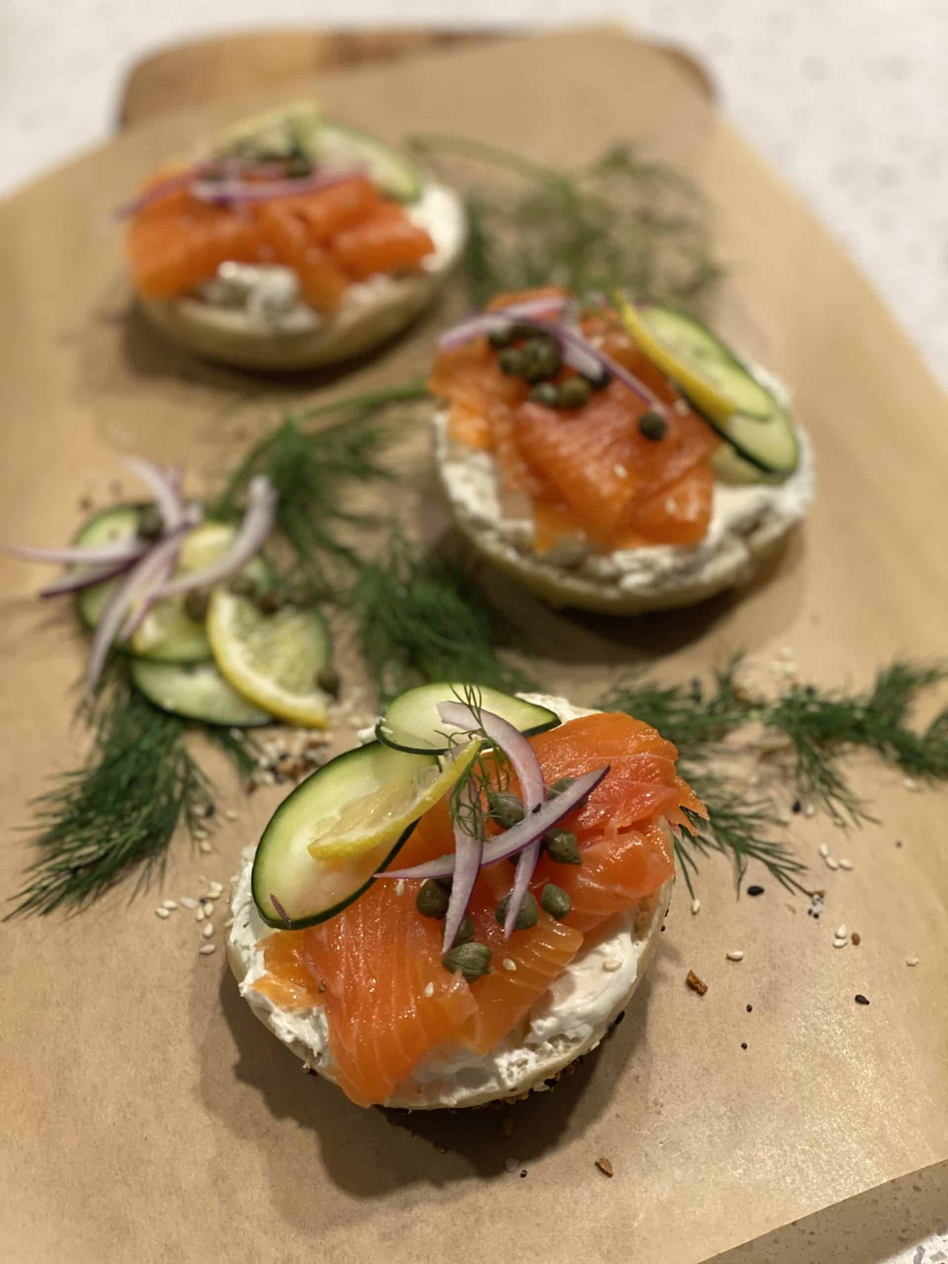 Gravlax And Bagels Breakfast And Brunch Salmon Gravlax And Bagels Breakfast And Brunch Salmon