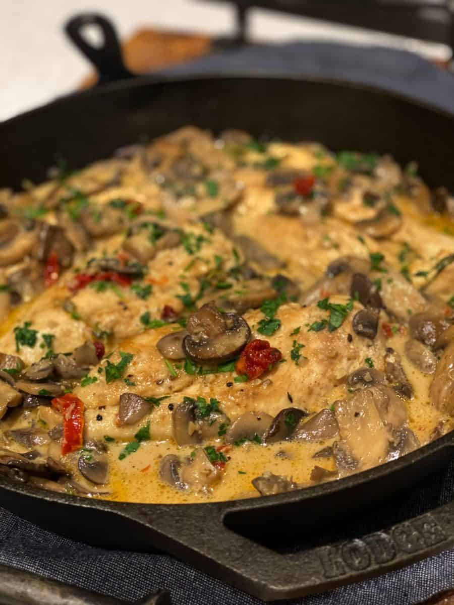 EASY CHICKEN AND MUSHROOMS | DINNER IDEAS | KETO