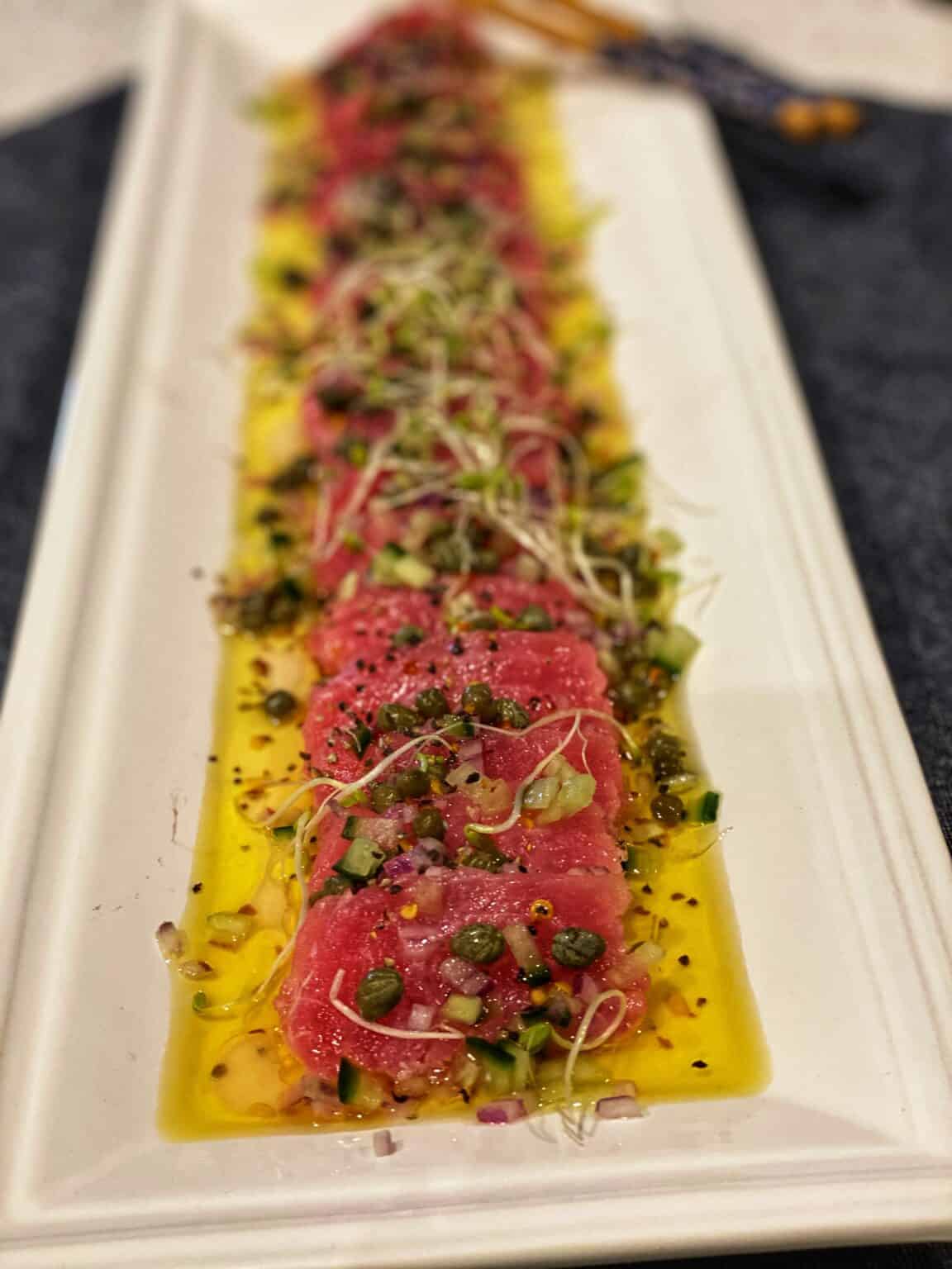 TUNA CRUDO APPETIZERS HEALTHY RECIPE