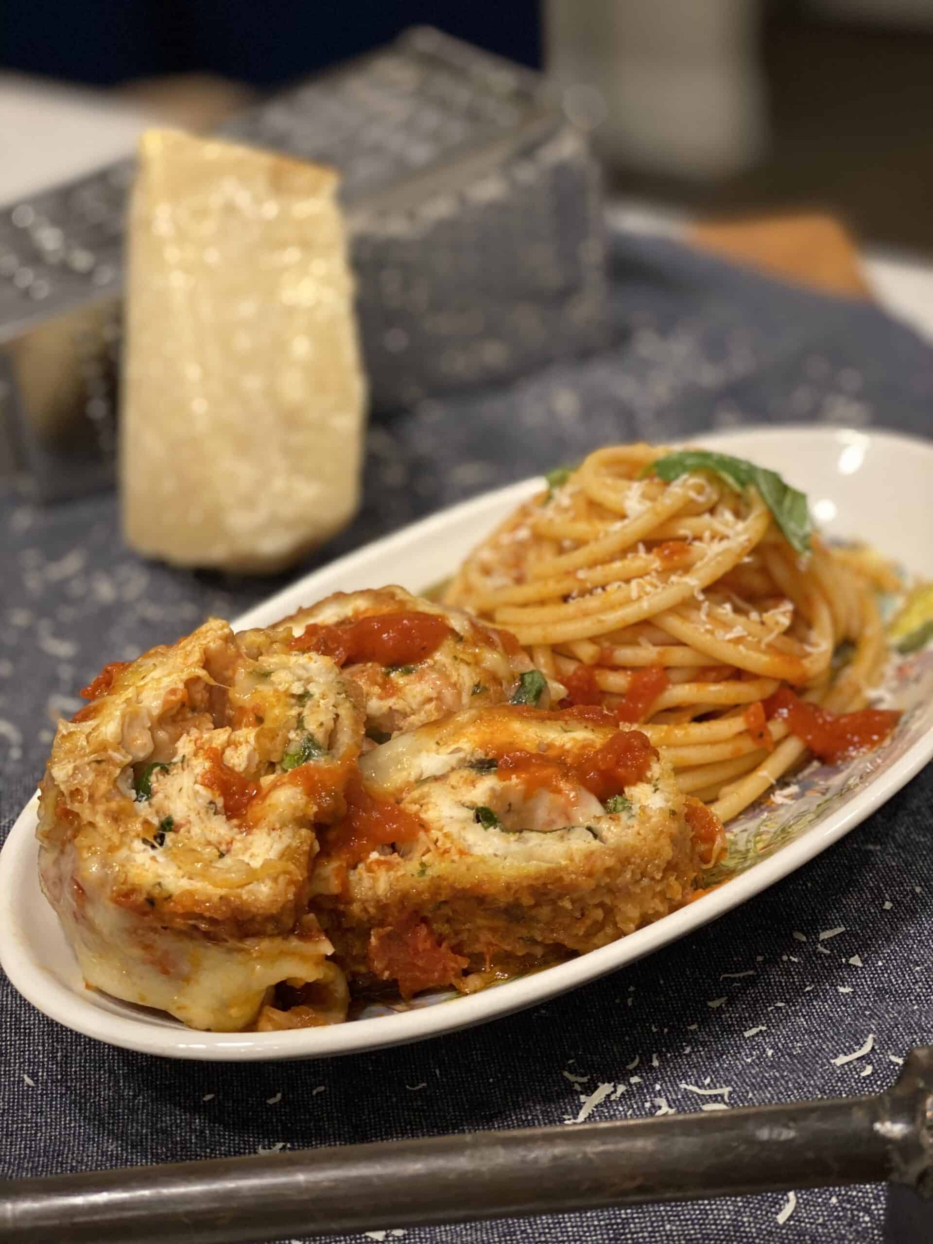 ROLLED CHICKEN PARMESAN | DINNER IDEAS | FAMILY MEALS