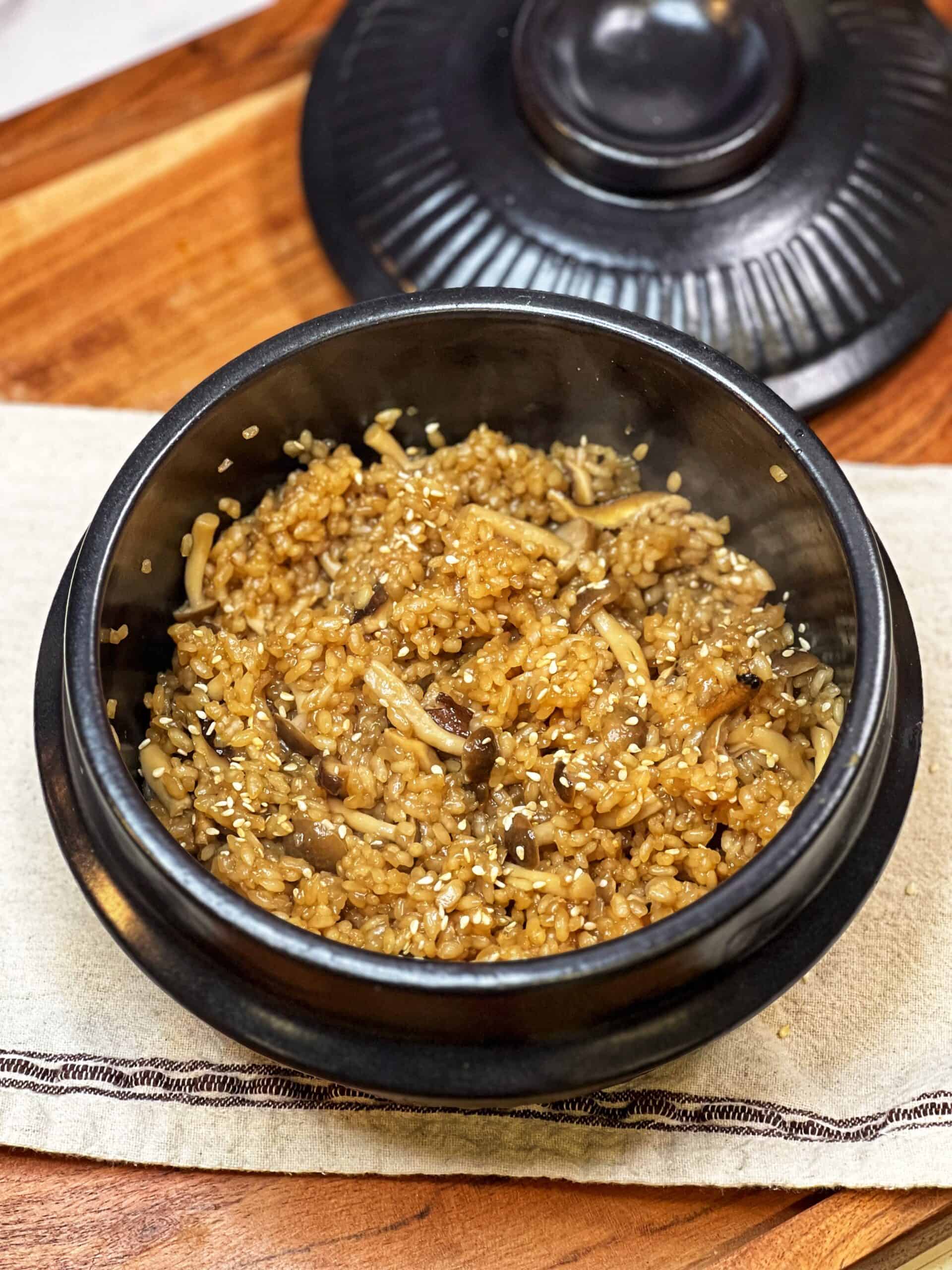 Kamameshi with Mushrooms Charlotte Fashion Plate