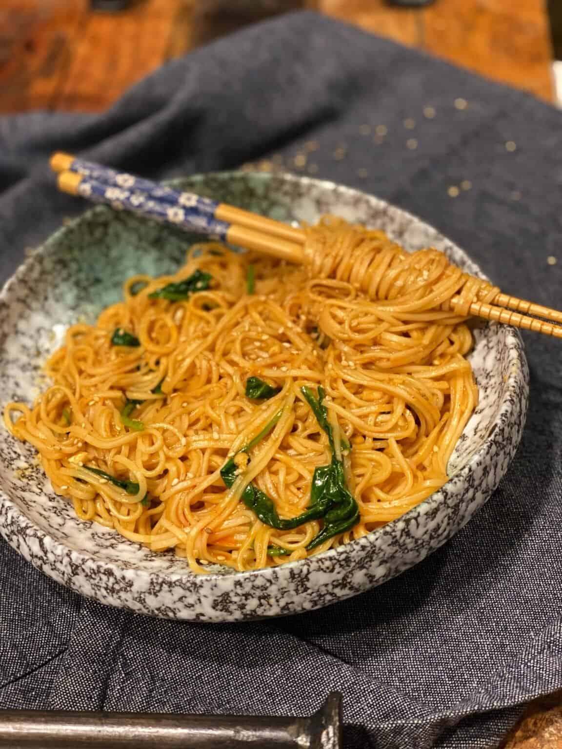 KIMCHI SEARED SEA BASS KOREAN FOOD ASIAN FUSION