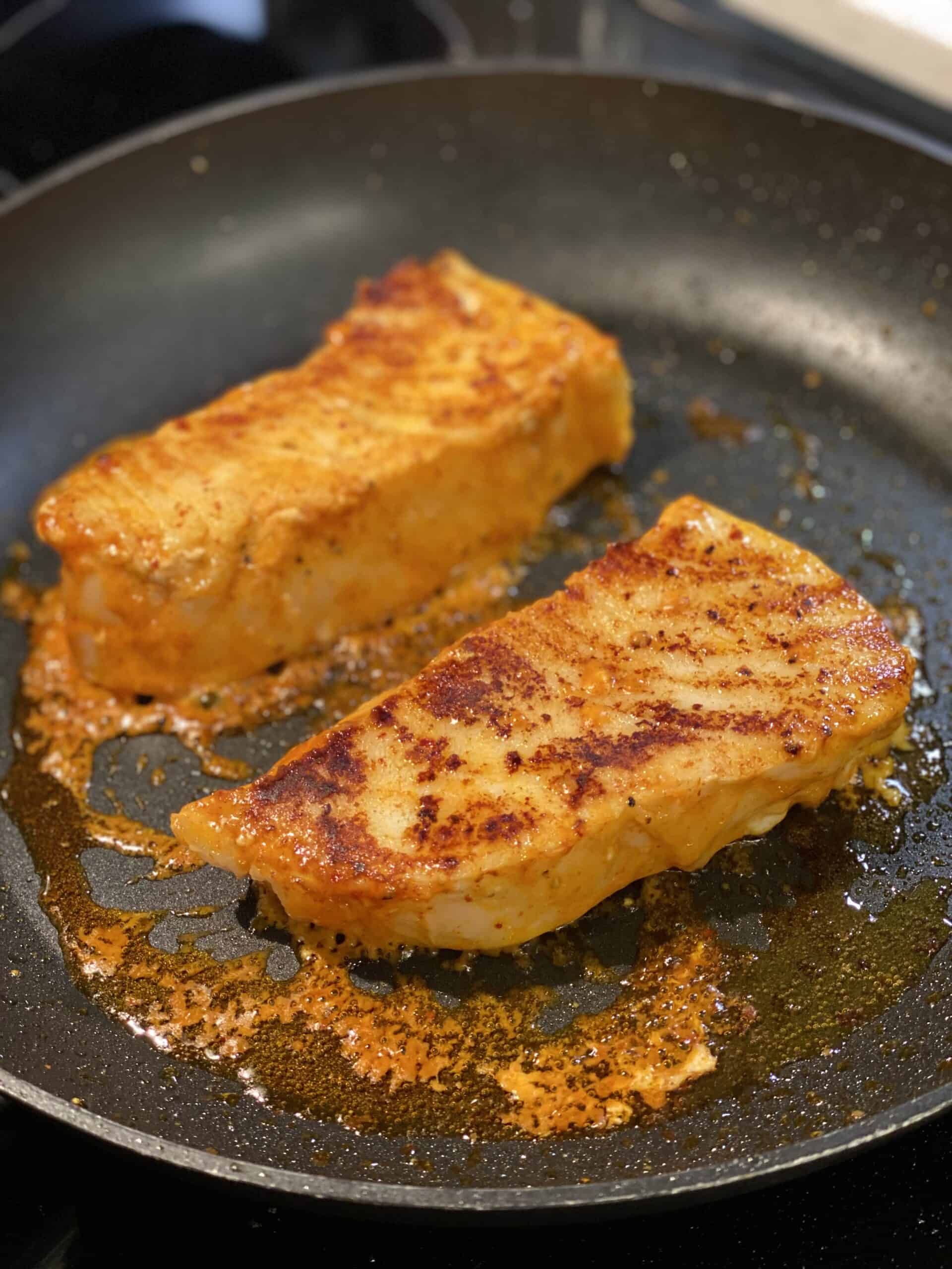 KIMCHI SEARED SEA BASS KOREAN FOOD ASIAN FUSION