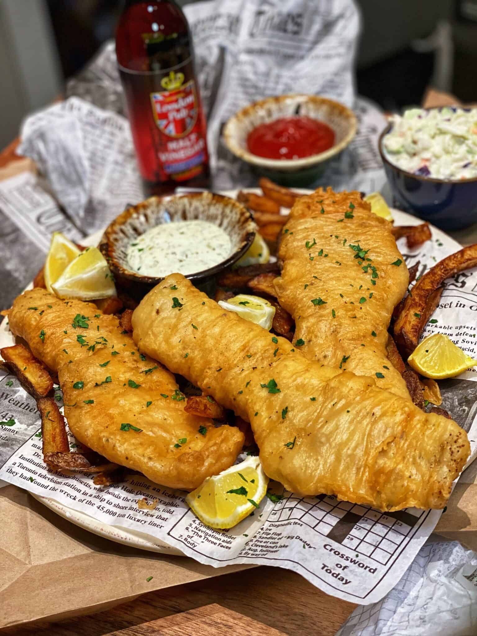 Beer Battered Fish and Chips Fish Fry Battered Fish Recipe