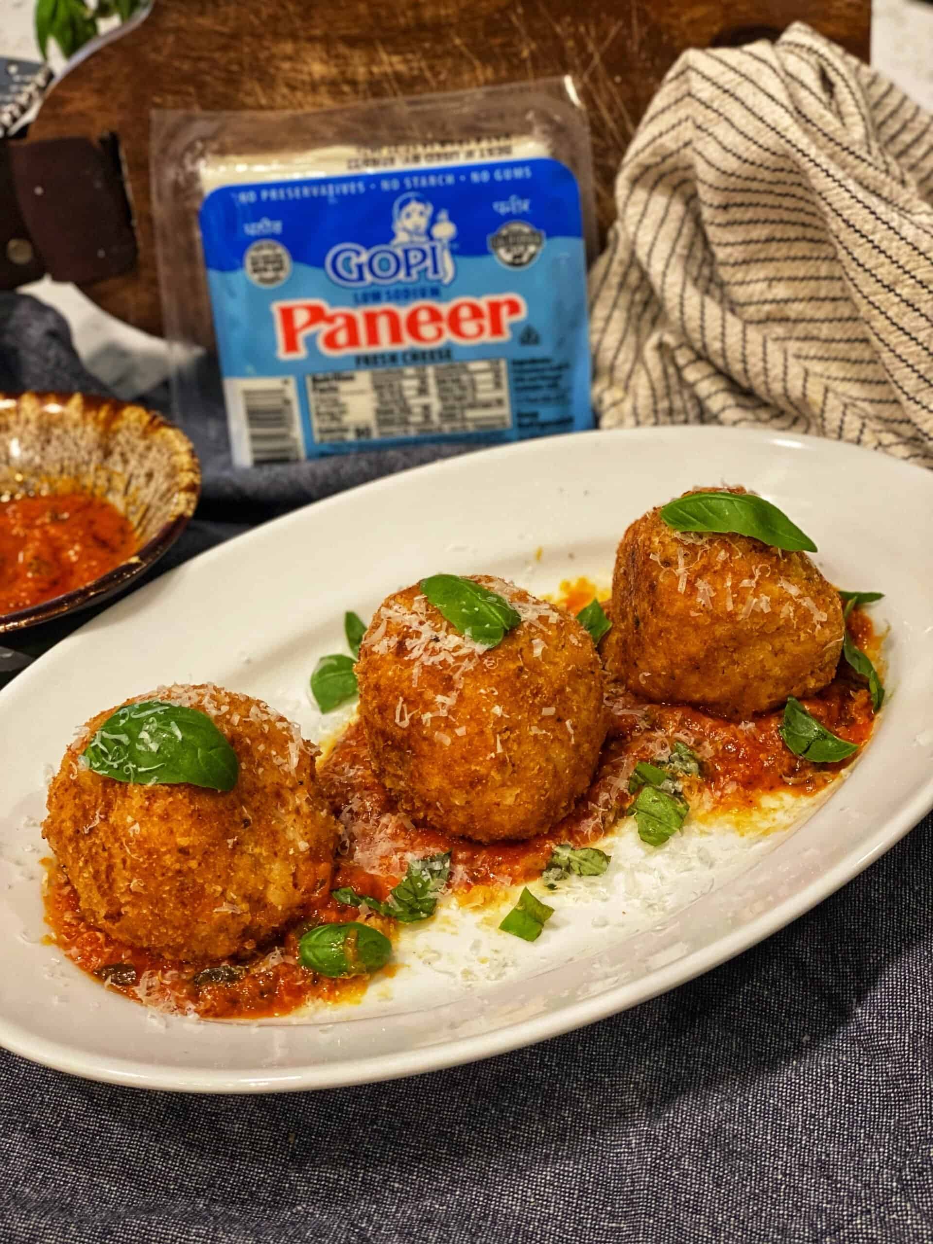 Paneer Cauliflower Rice Arancini | Appetizer | Paneer Recipes