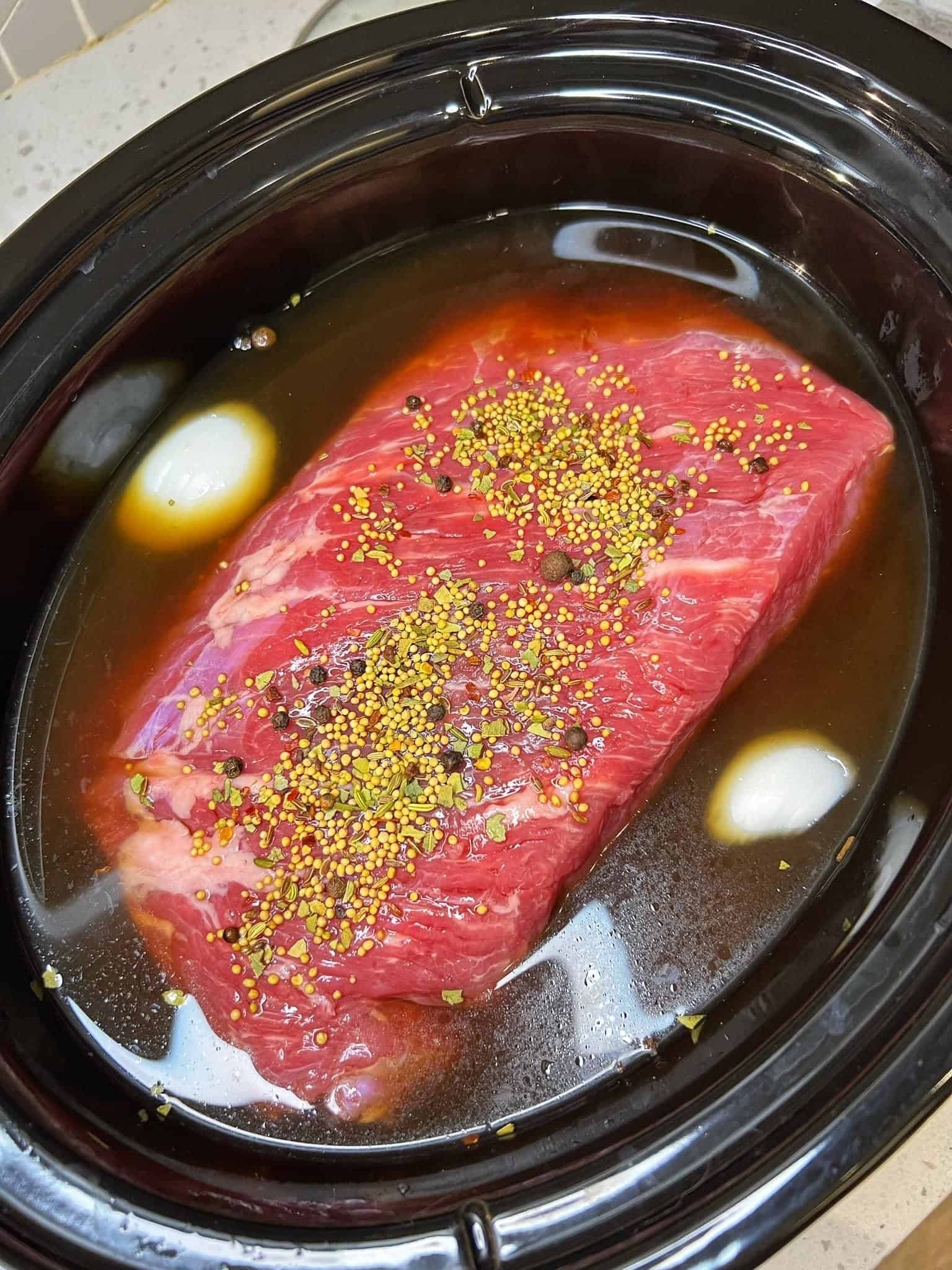 Slow Cooker Corned Beef St. Patrick's Day Roasted Vegetables