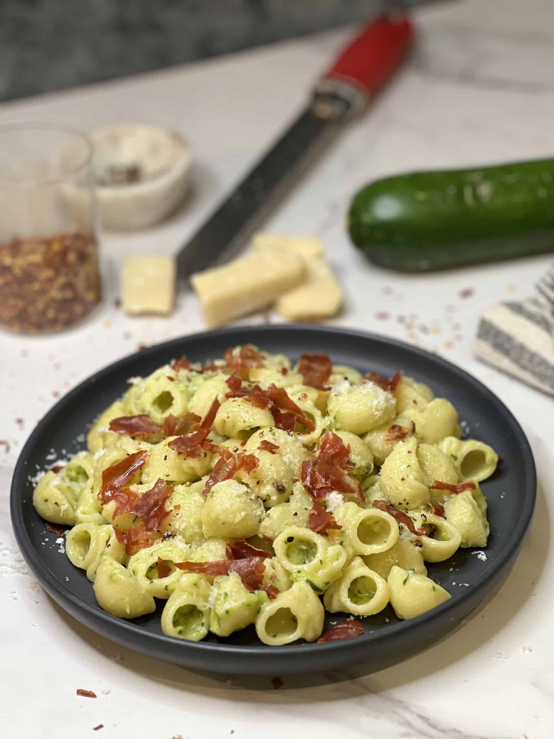 Pasta with Grated Zucchini | Charlotte Fashion Plate
