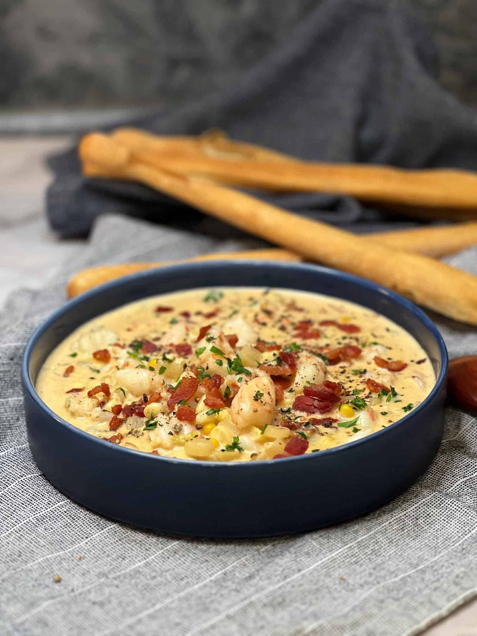 Shrimp and Corn Chowder | Charlotte Fashion Plate