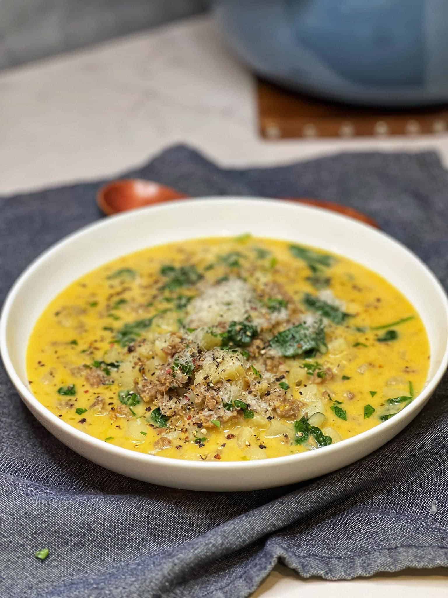 Sausage and Potato Chowder | Charlotte Fashion Plate