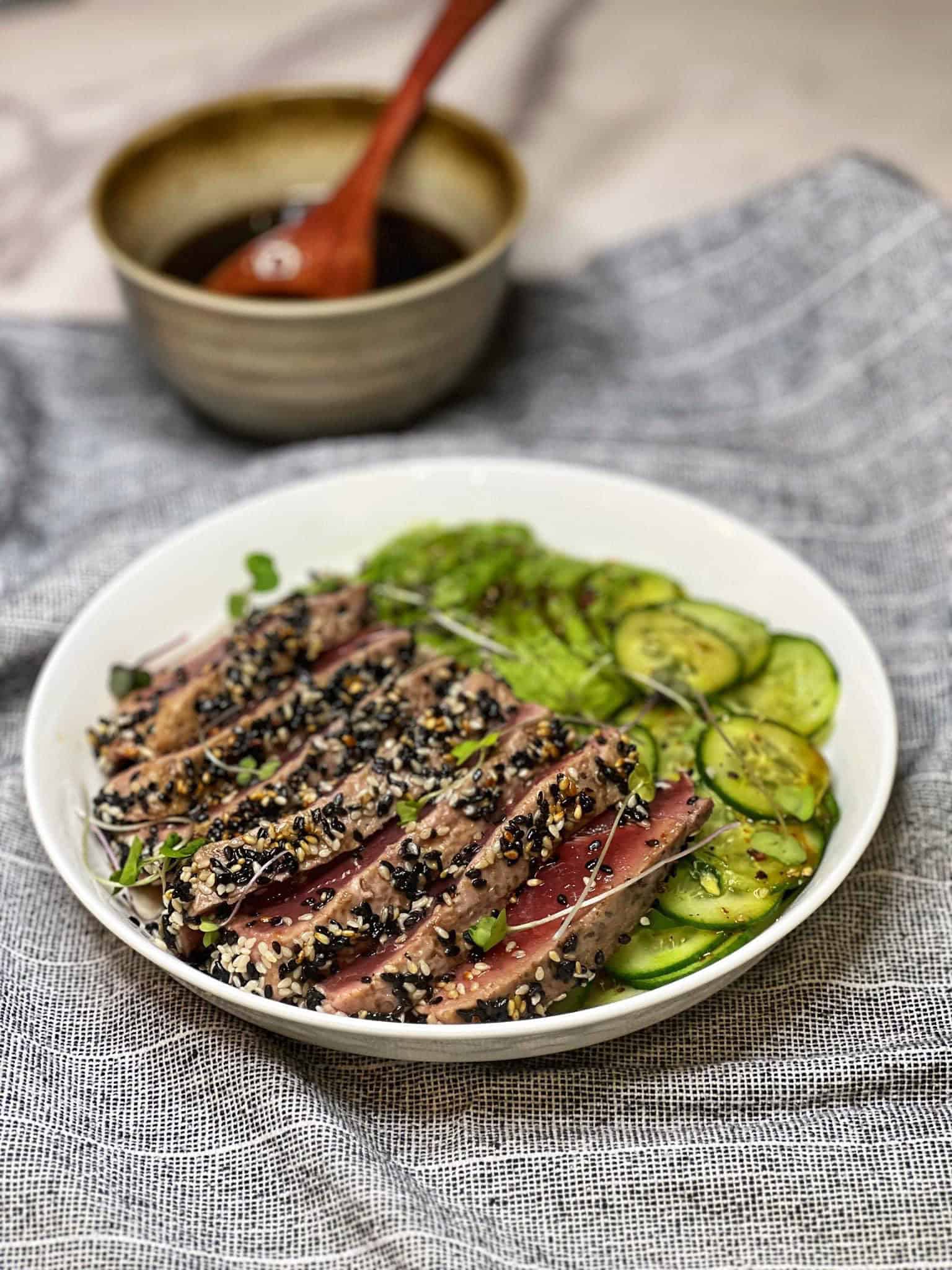 Sesame Crusted Bluefin Tuna | Charlotte Fashion Plate