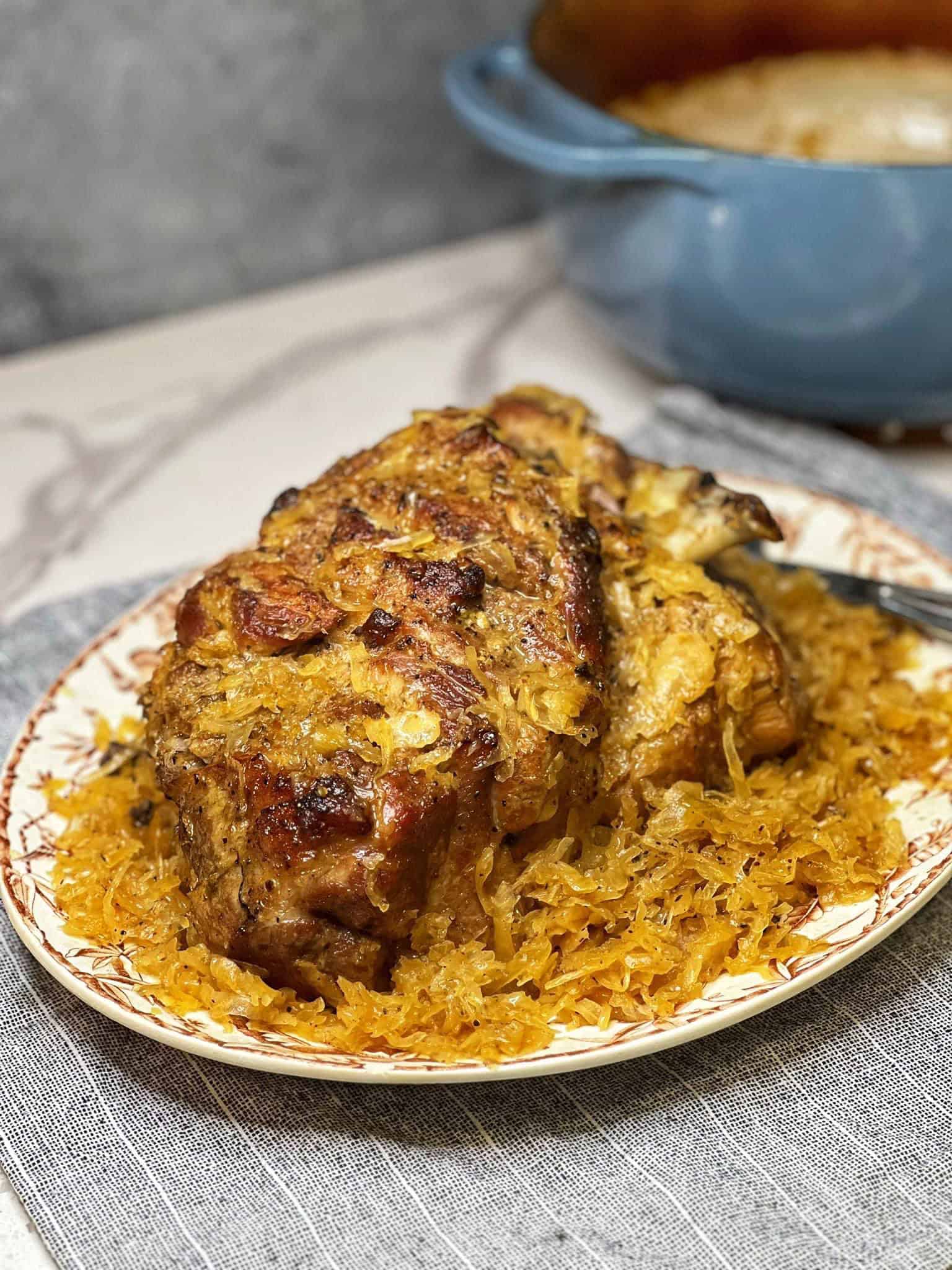 Pork Roast and Sauerkraut | Charlotte Fashion Plate