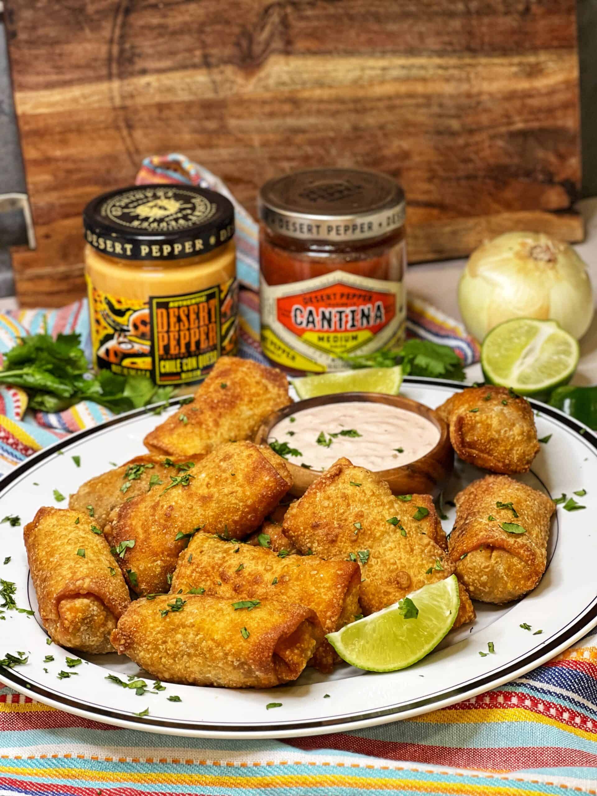 Queso Taco Egg Rolls | Charlotte Fashion Plate