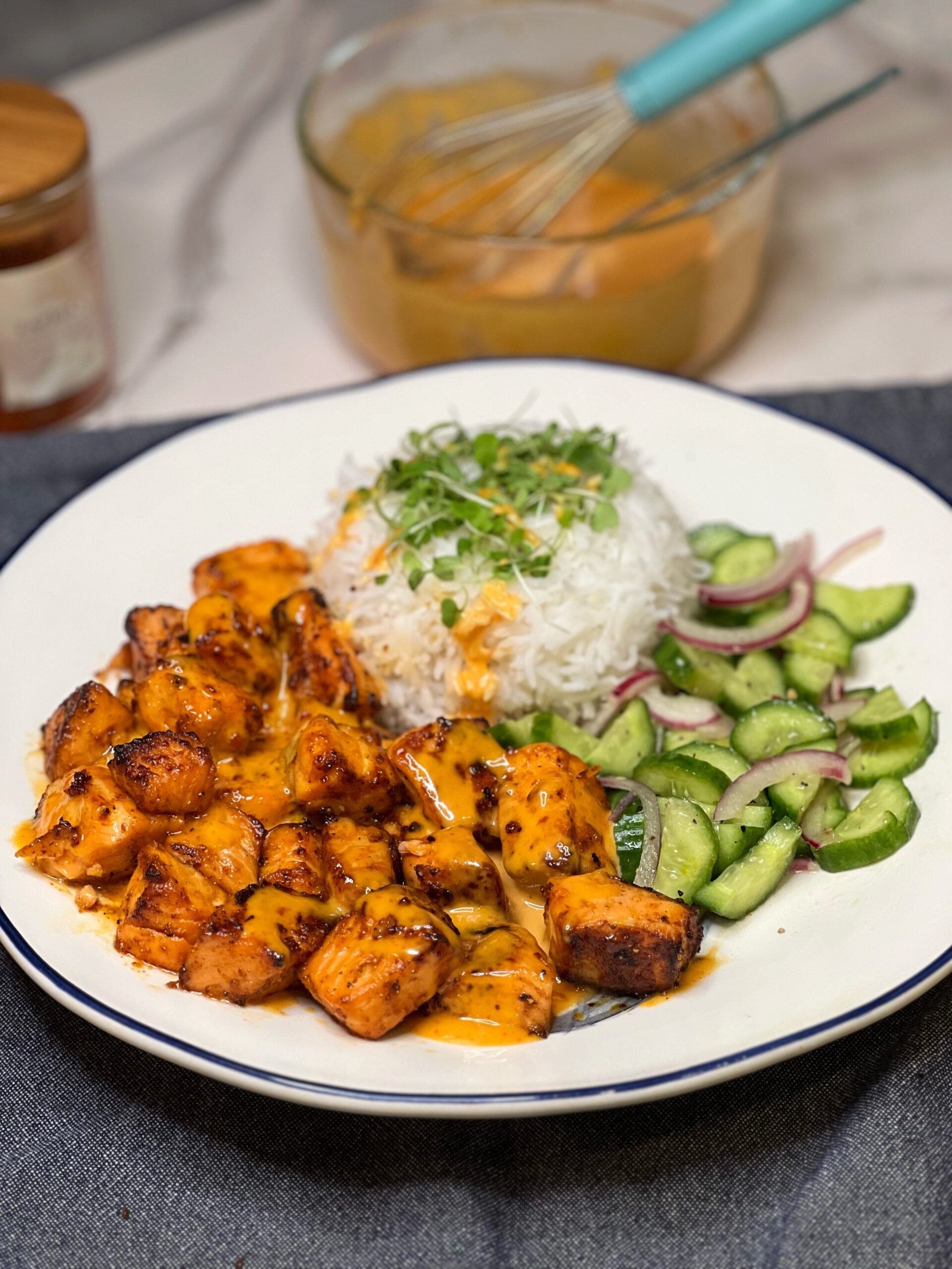 Bang Bang Salmon Bites | Charlotte Fashion Plate