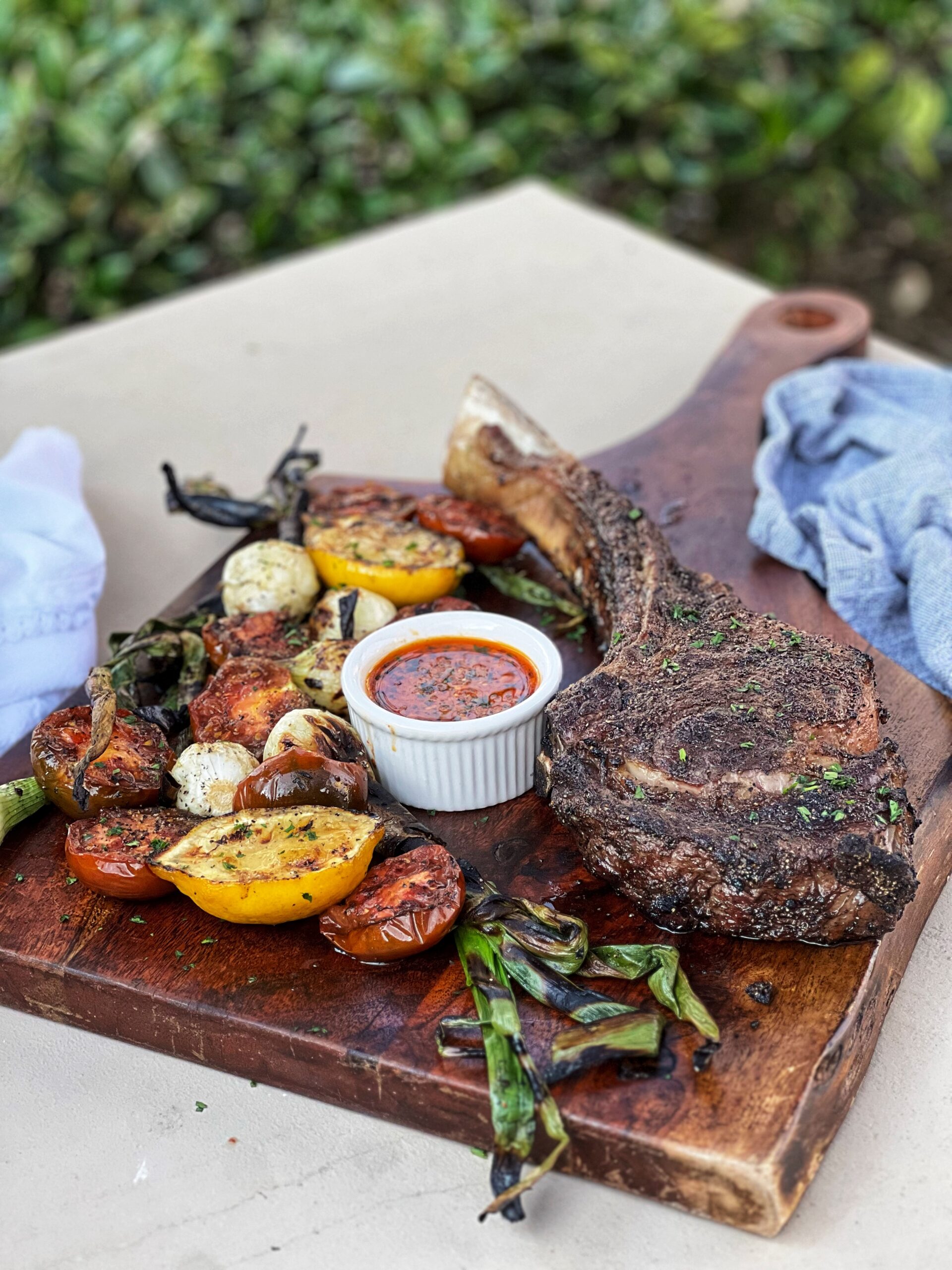 Grilled Tomahawk Steak | Charlotte Fashion Plate