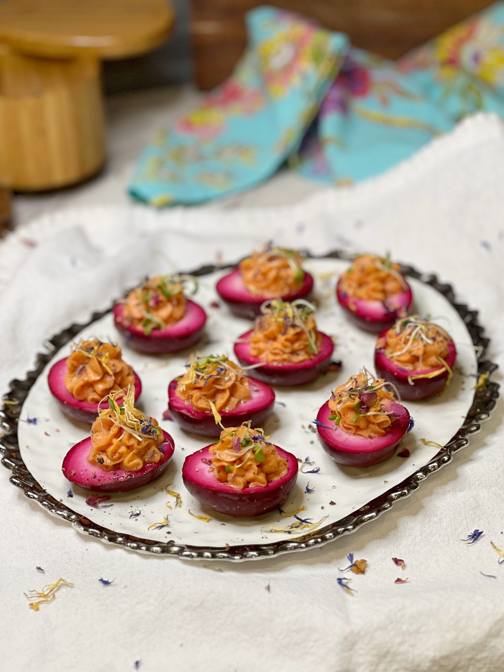 Beet Juice Deviled Eggs | Charlotte Fashion Plate