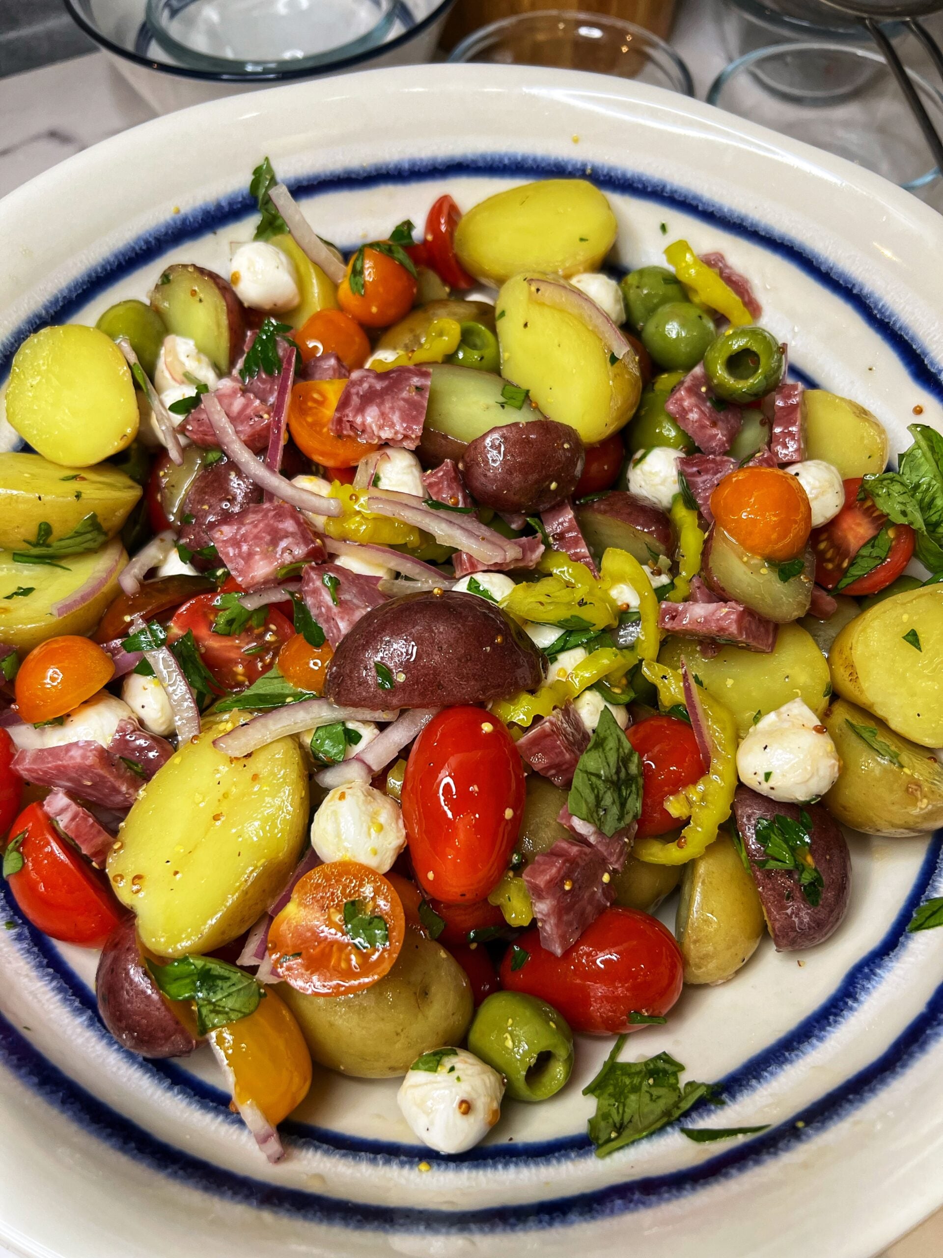 Antipasto Potato Salad | Charlotte Fashion Plate