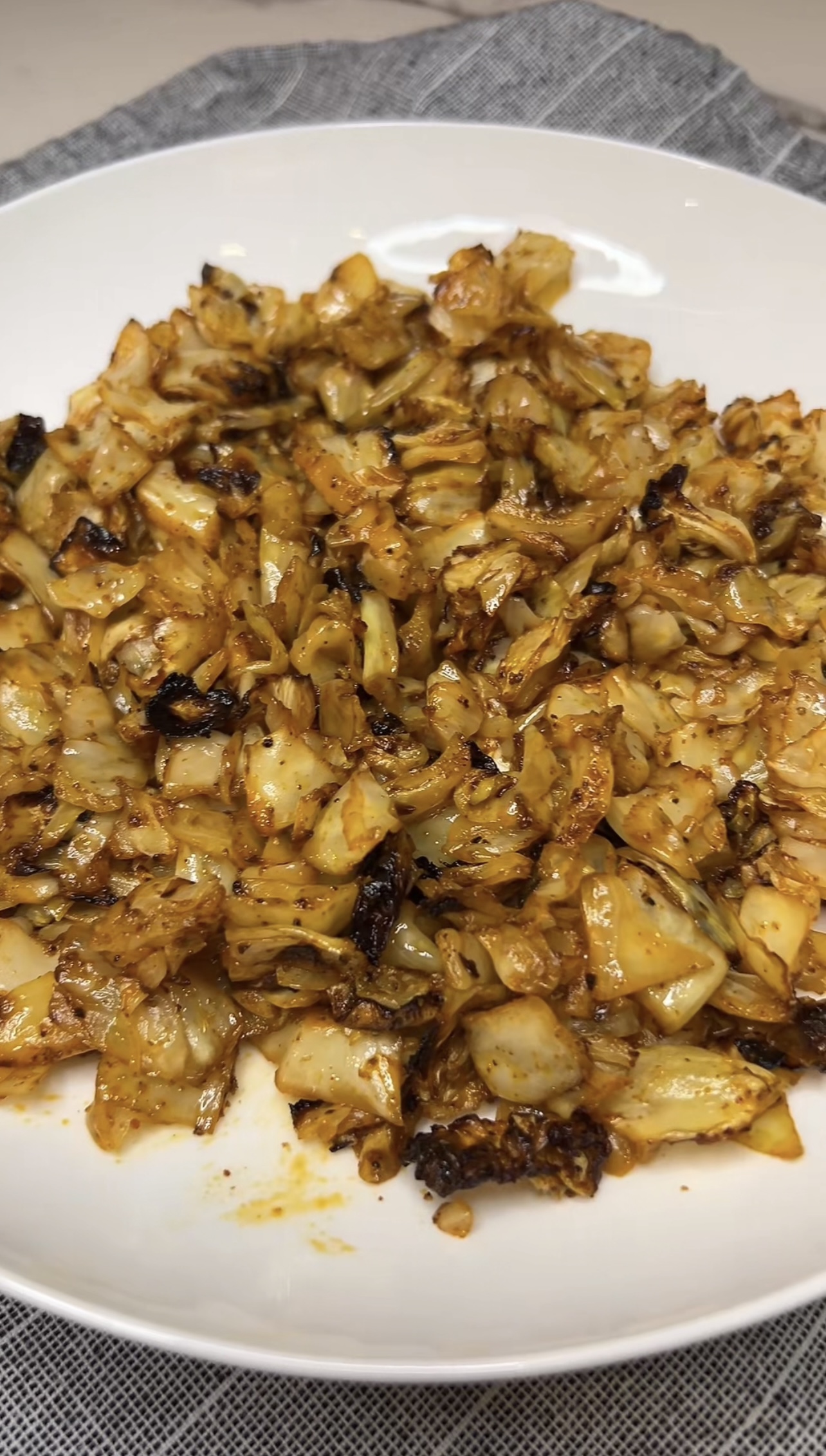 Air Fryer Diced Cabbage | Charlotte Fashion Plate
