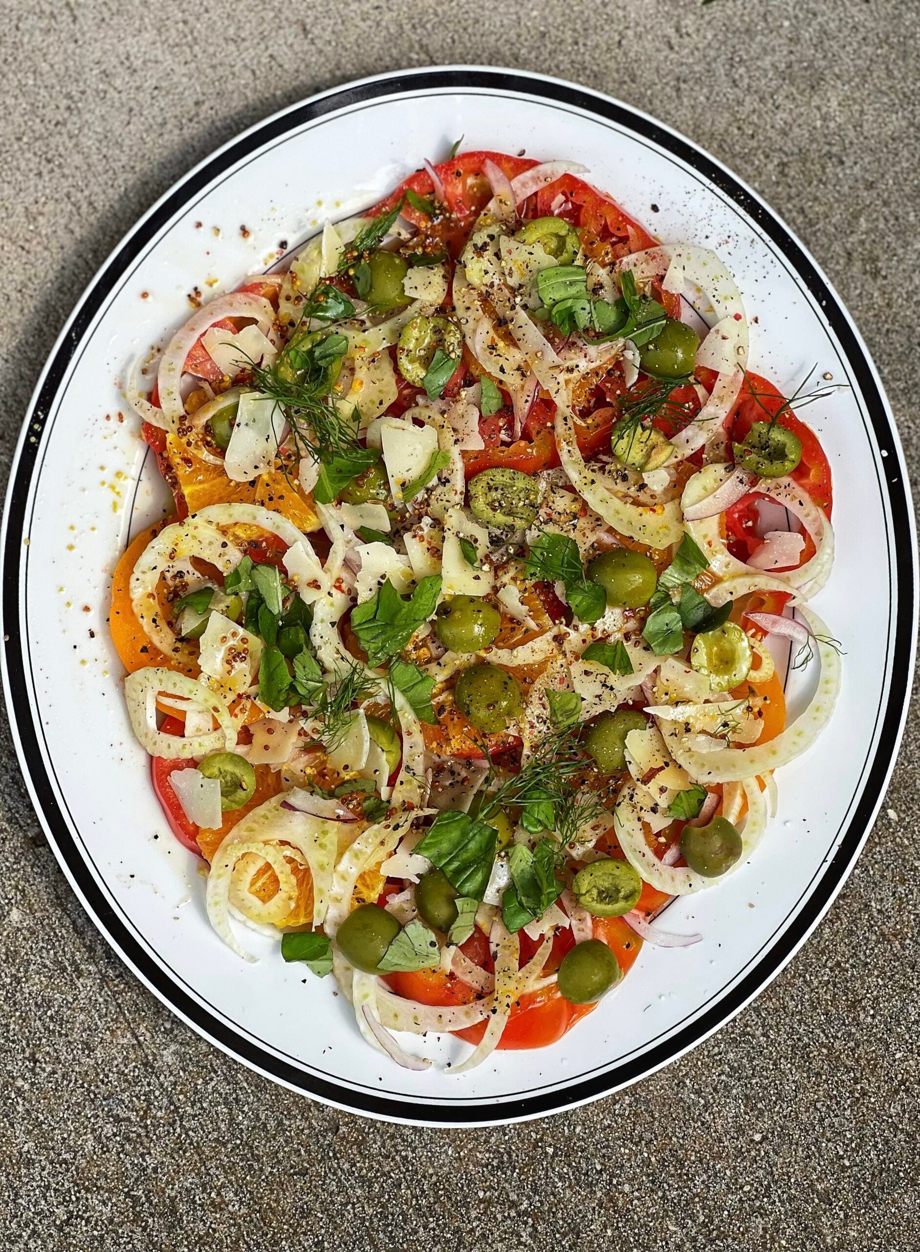 Heirloom Tomato Fennel Salad | Charlotte Fashion Plate